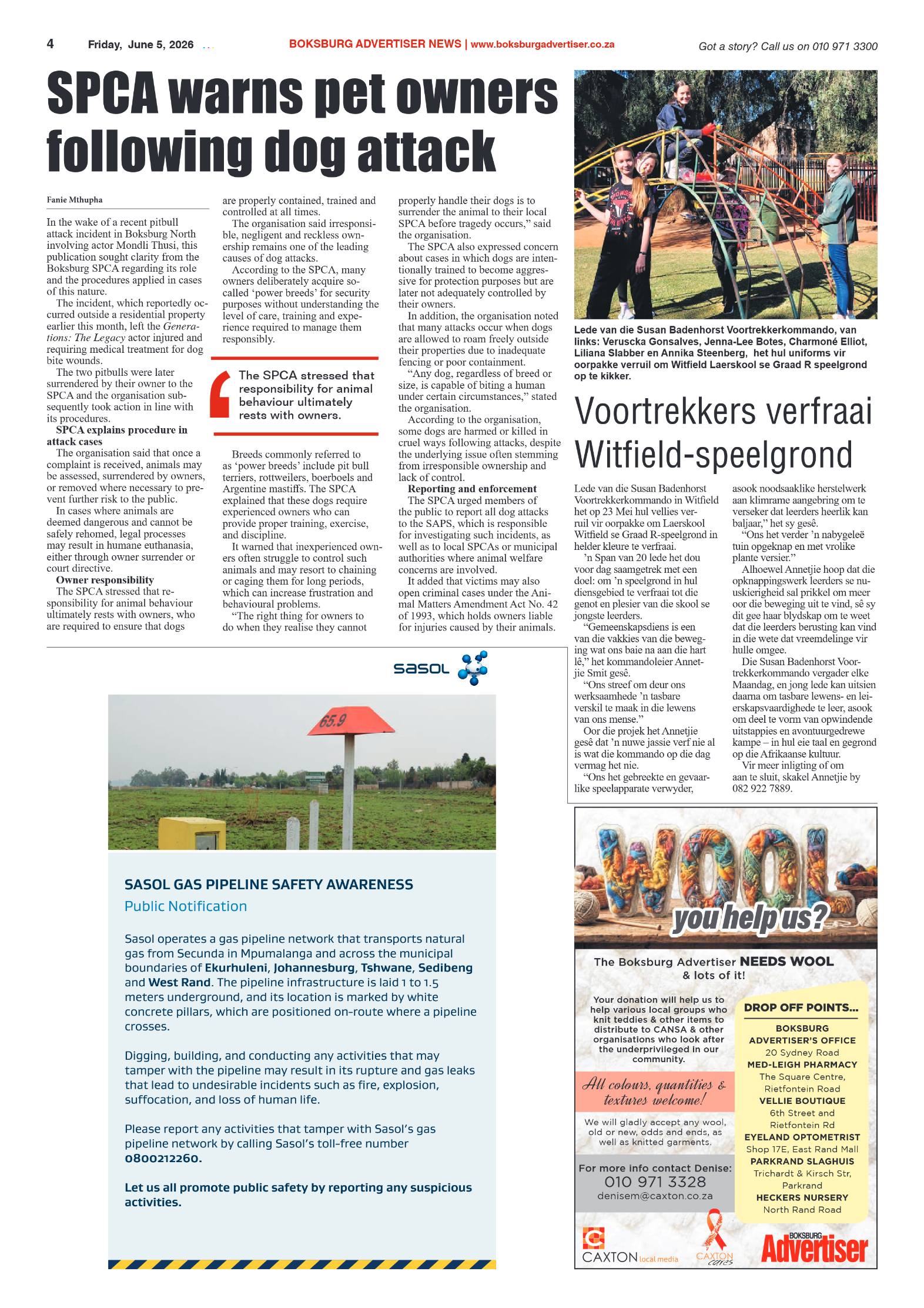 Boksburg Advertiser 5 June 2026 page 4
