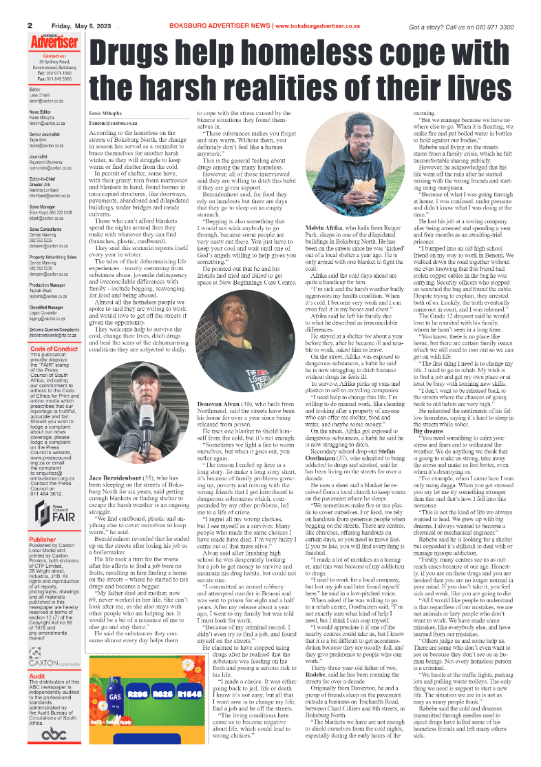 Boksburg Advertiser 5 May 2023 page 2