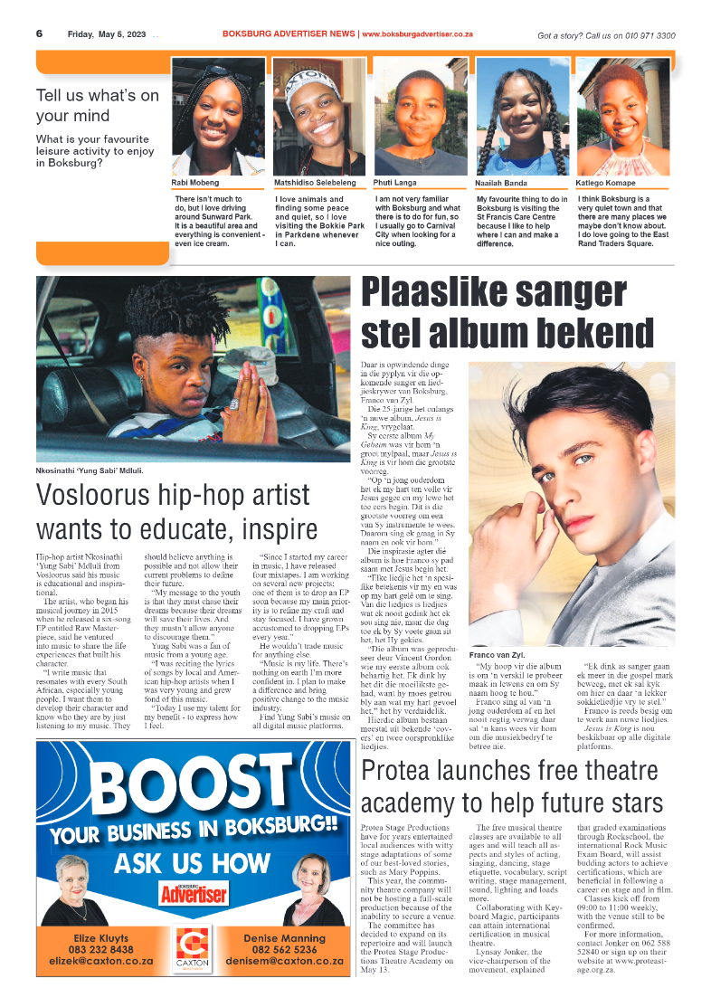 Boksburg Advertiser 5 May 2023 page 6