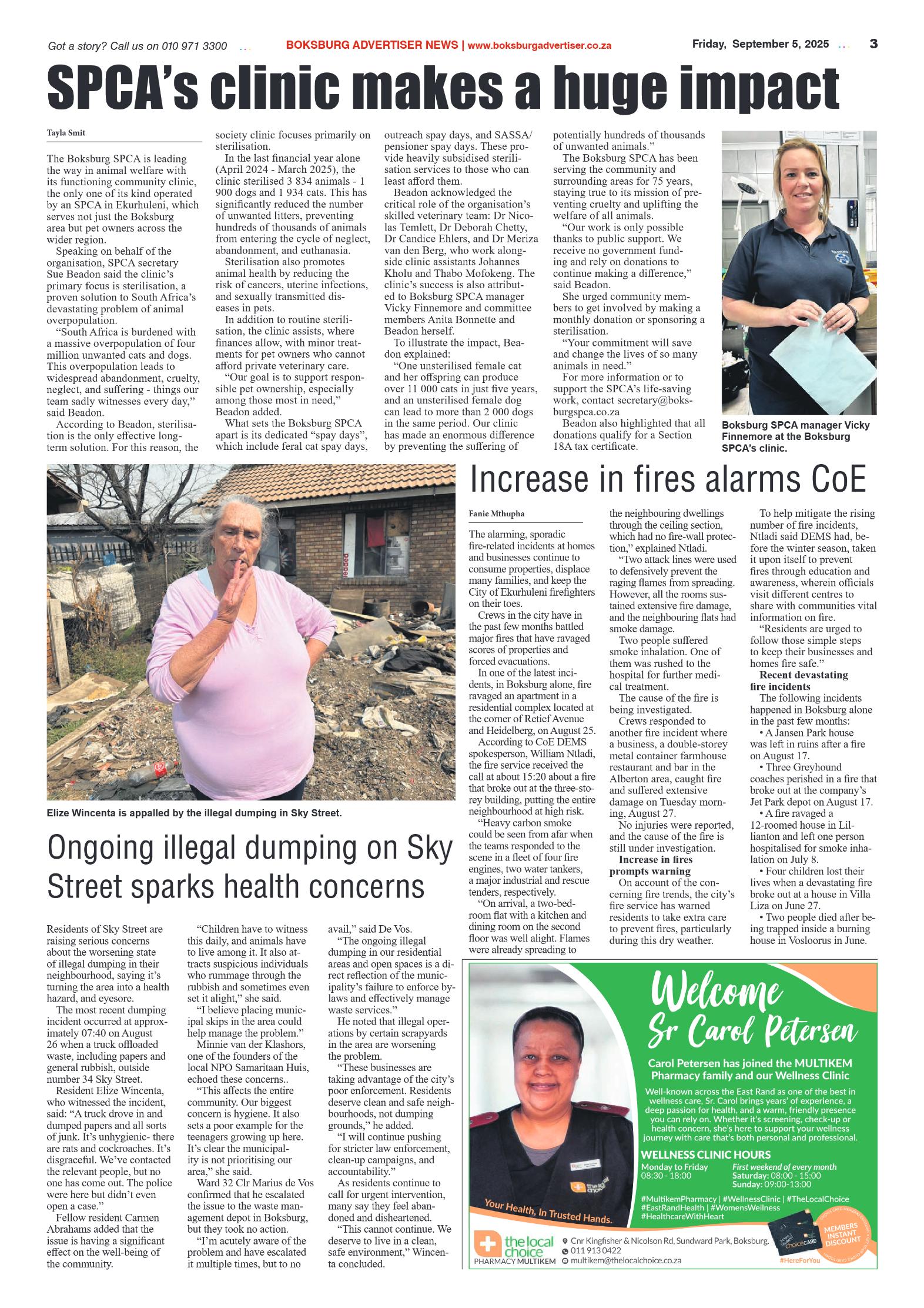 Boksburg Advertiser 5 September 2025 page 3
