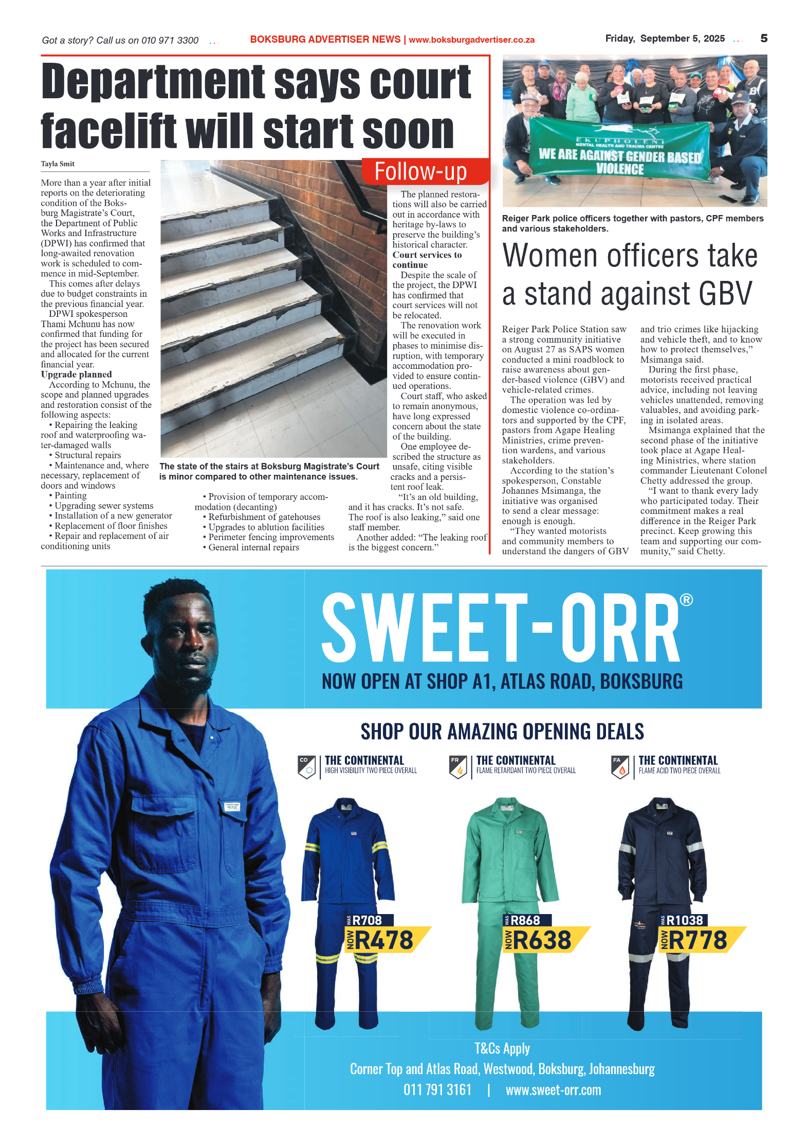 Boksburg Advertiser 5 September 2025 page 5