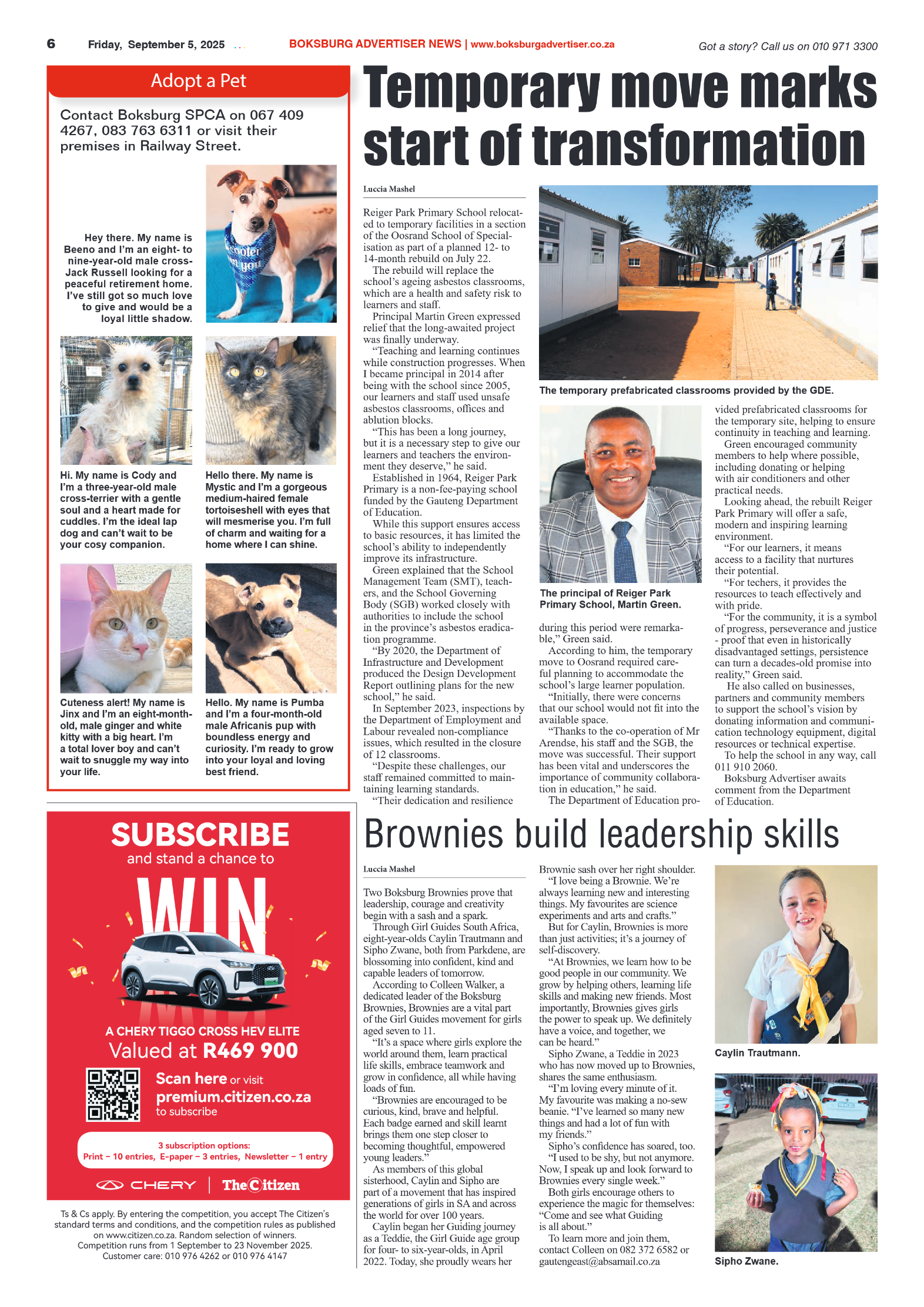 Boksburg Advertiser 5 September 2025 page 6