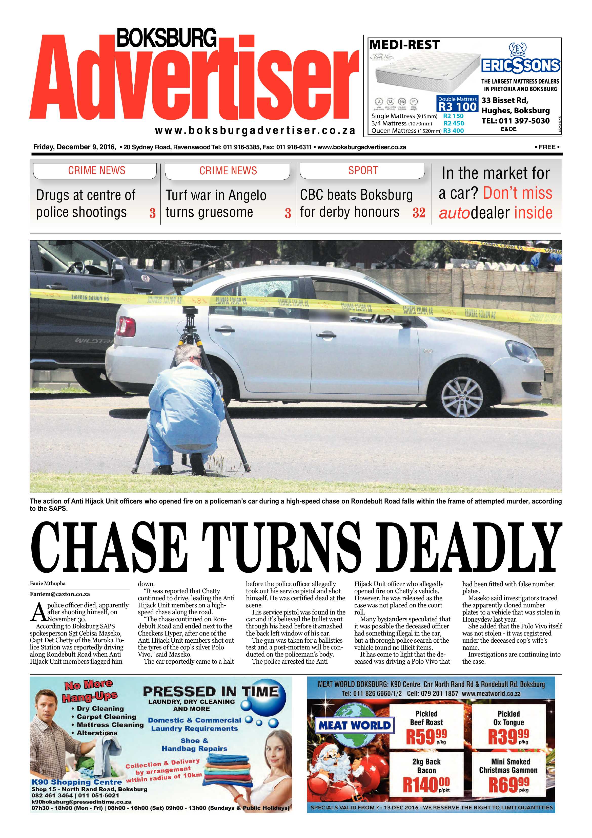 Boksburg Advertiser 6 Dec 2016 page 1