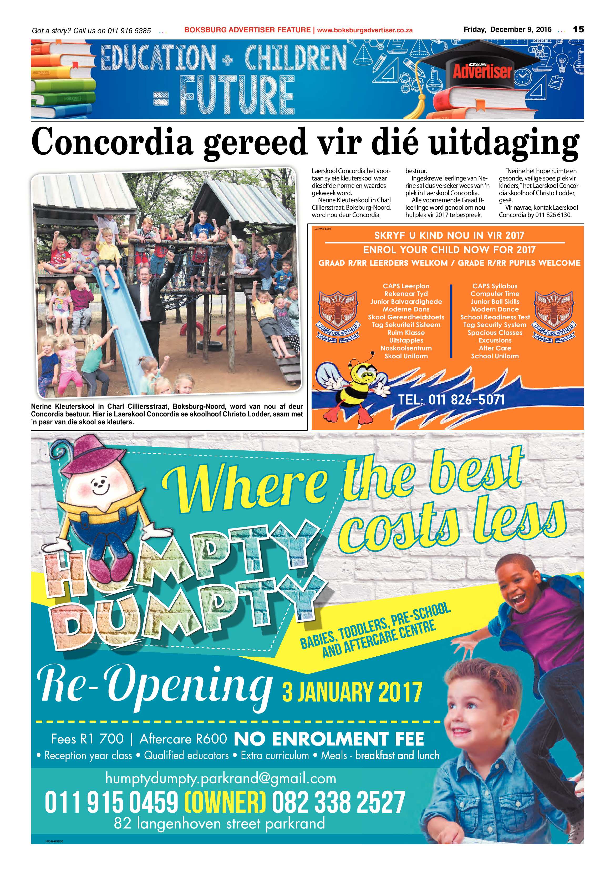Boksburg Advertiser 6 Dec 2016 page 15