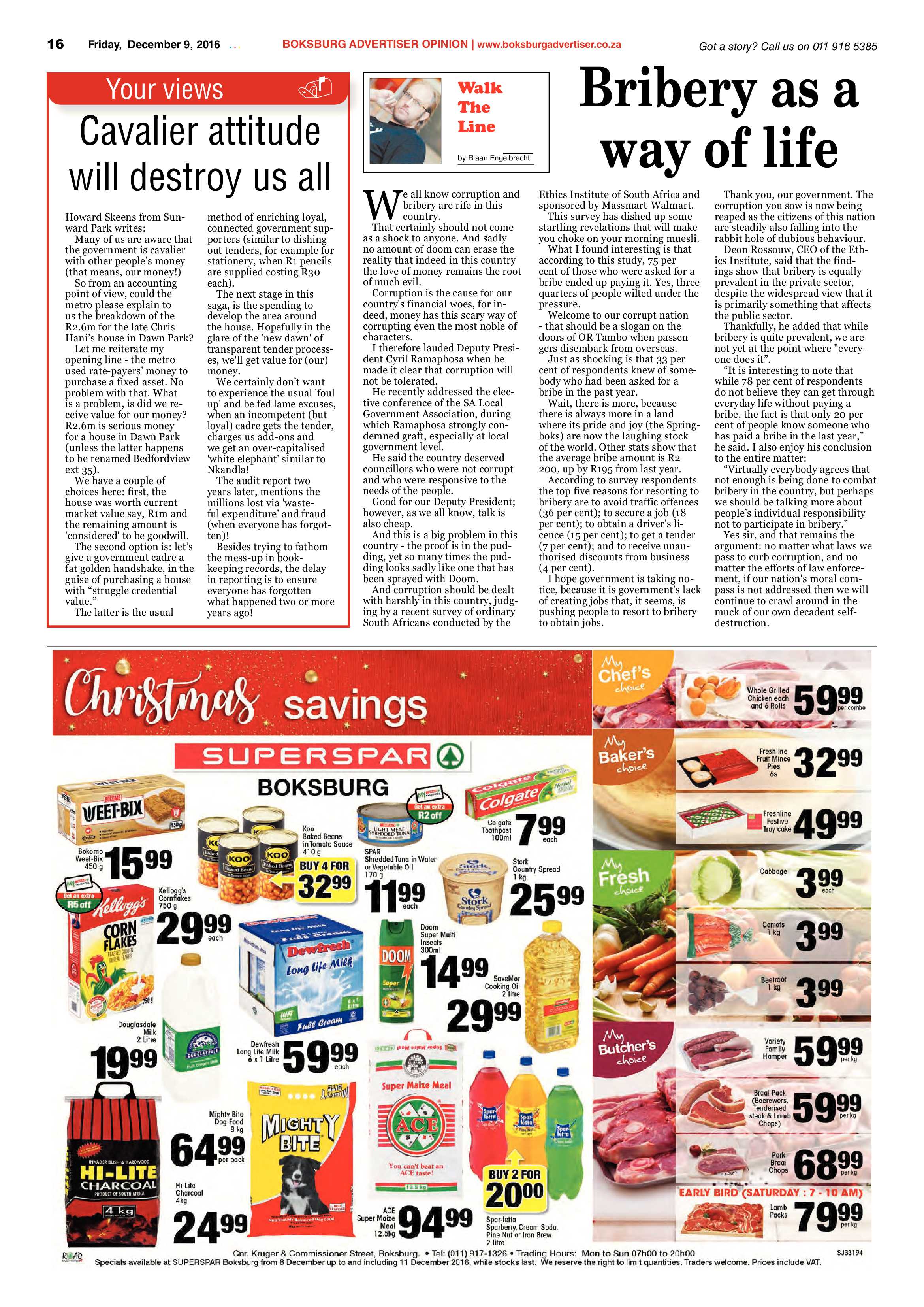 Boksburg Advertiser 6 Dec 2016 page 16