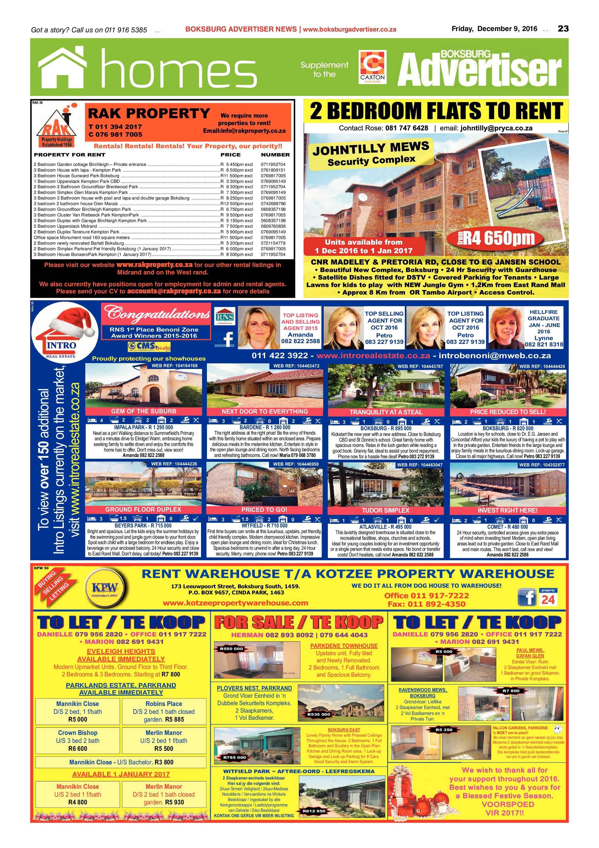 Boksburg Advertiser 6 Dec 2016 page 23