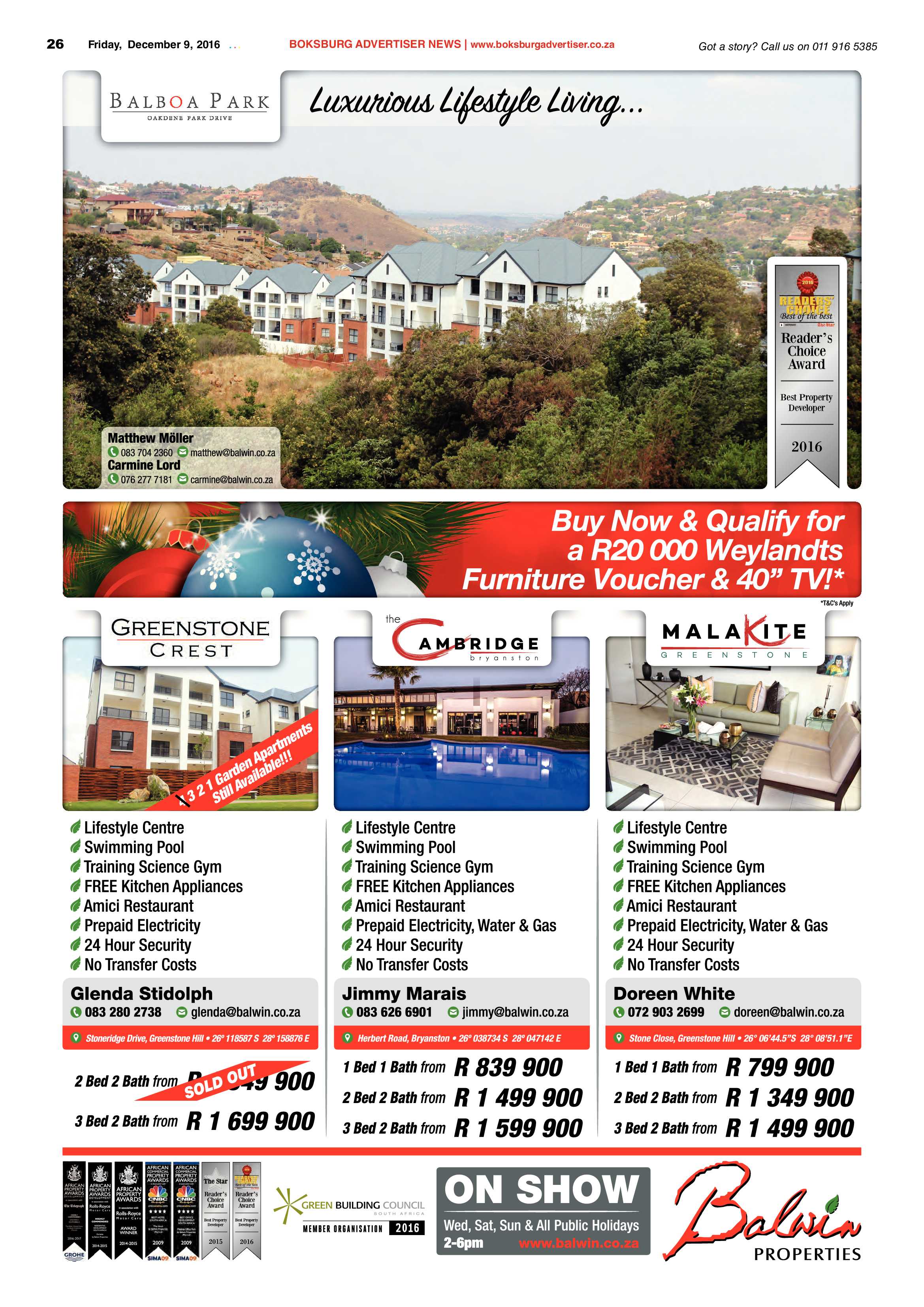 Boksburg Advertiser 6 Dec 2016 page 26
