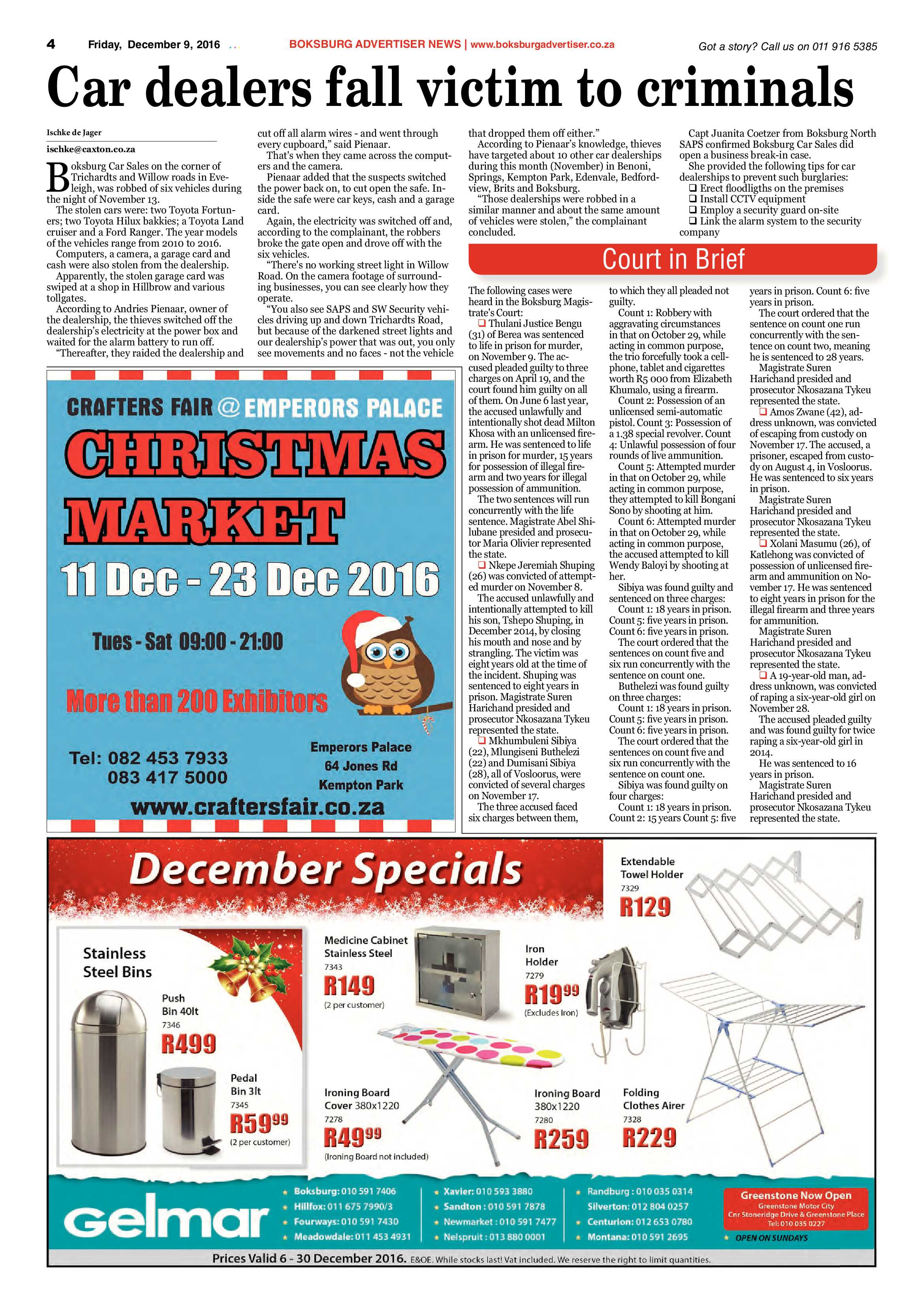 Boksburg Advertiser 6 Dec 2016 page 4