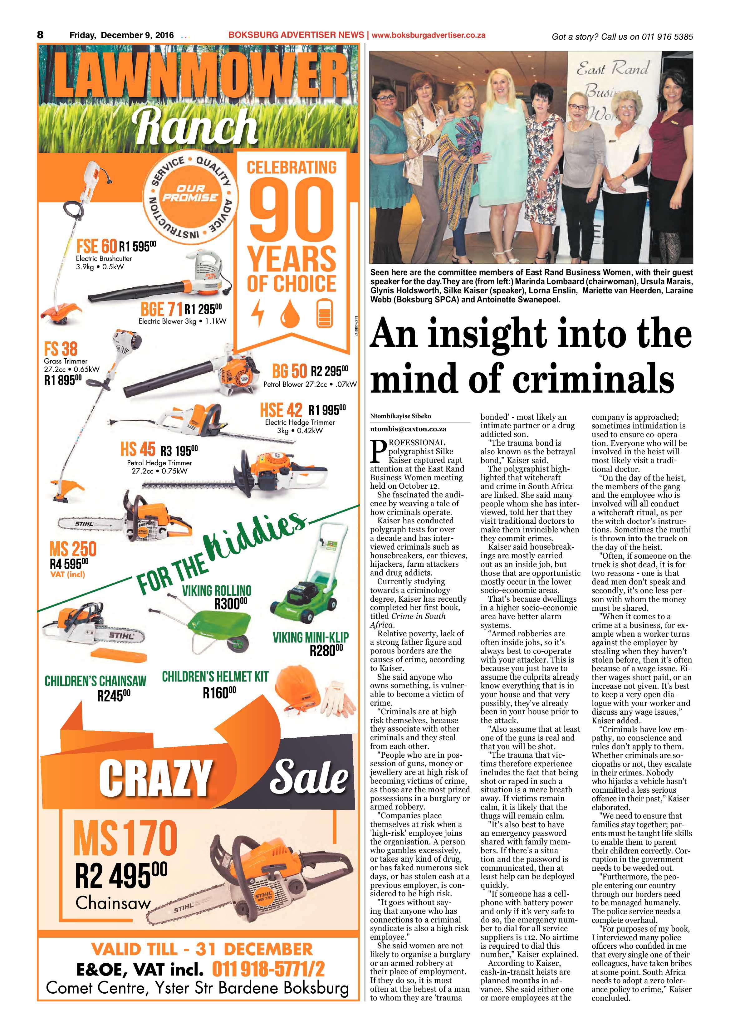 Boksburg Advertiser 6 Dec 2016 page 8