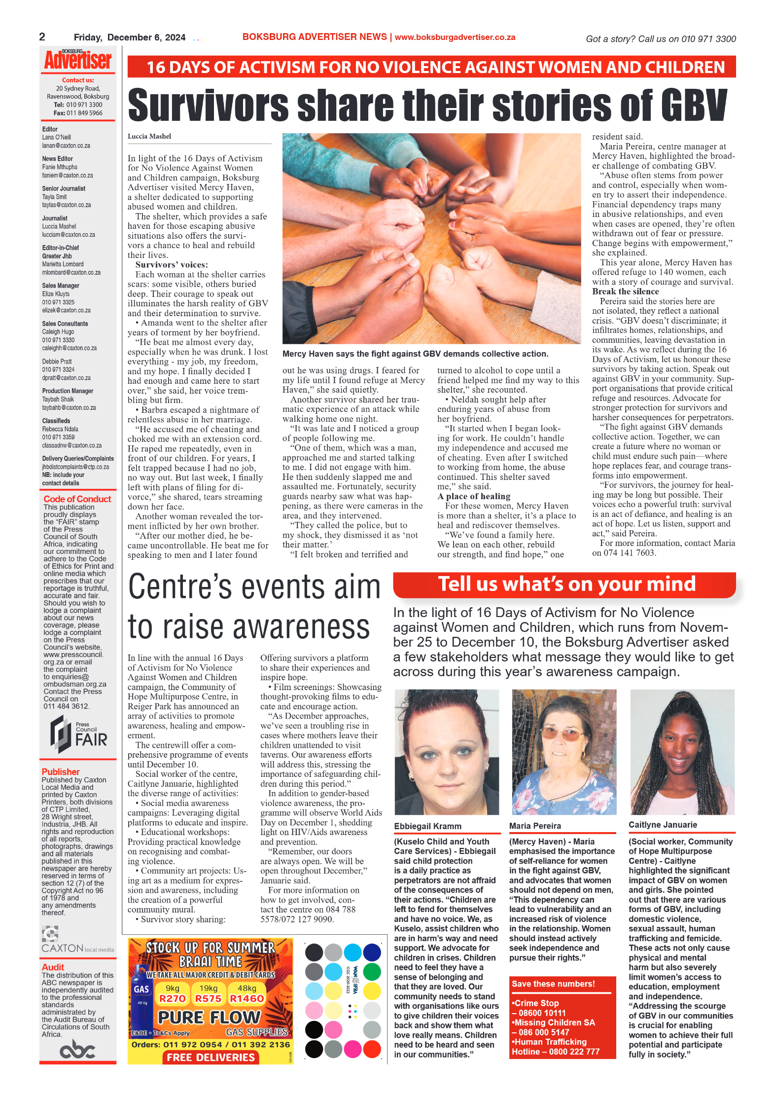 Boksburg Advertiser 6 December 2024 page 2