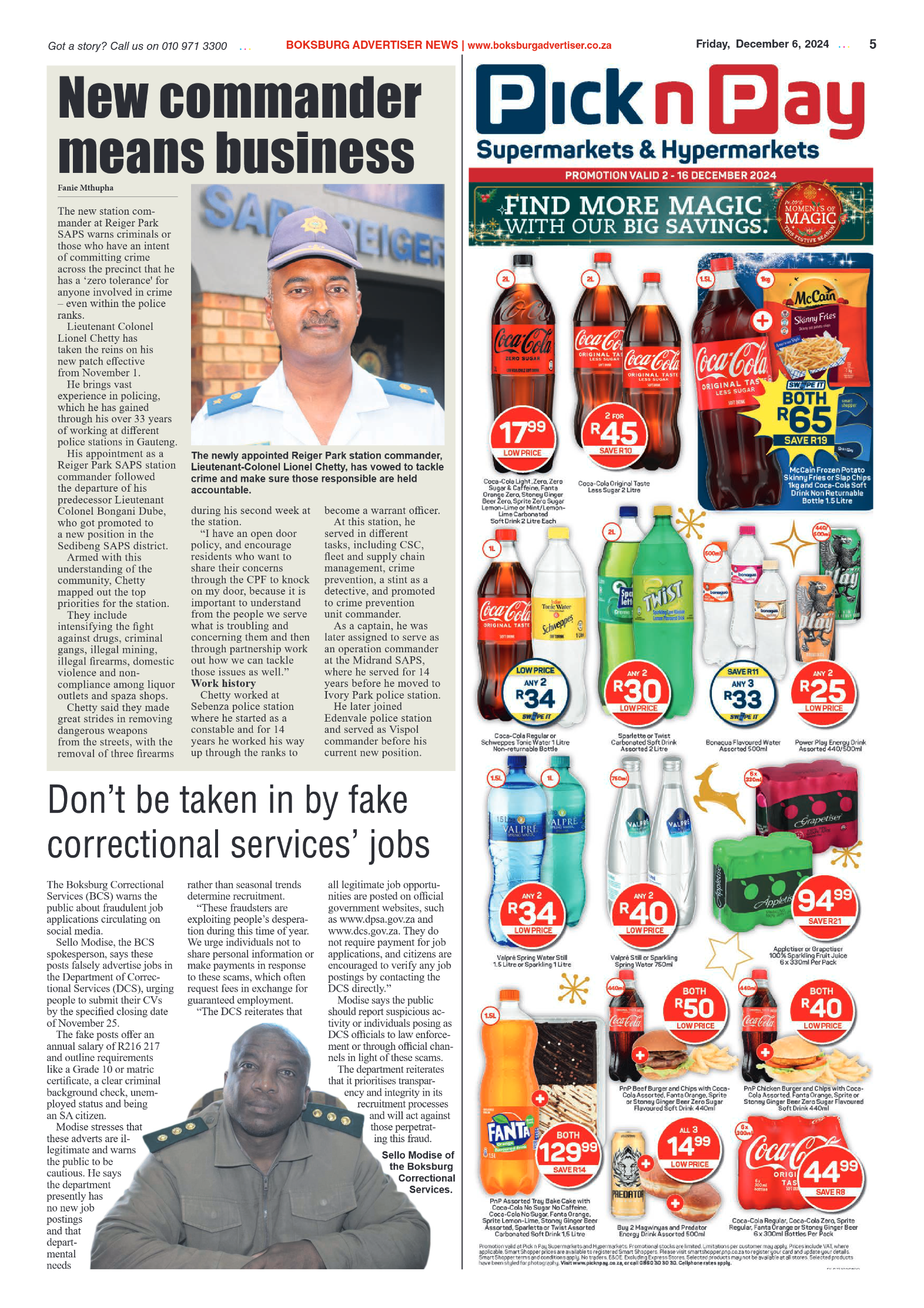 Boksburg Advertiser 6 December 2024 page 5