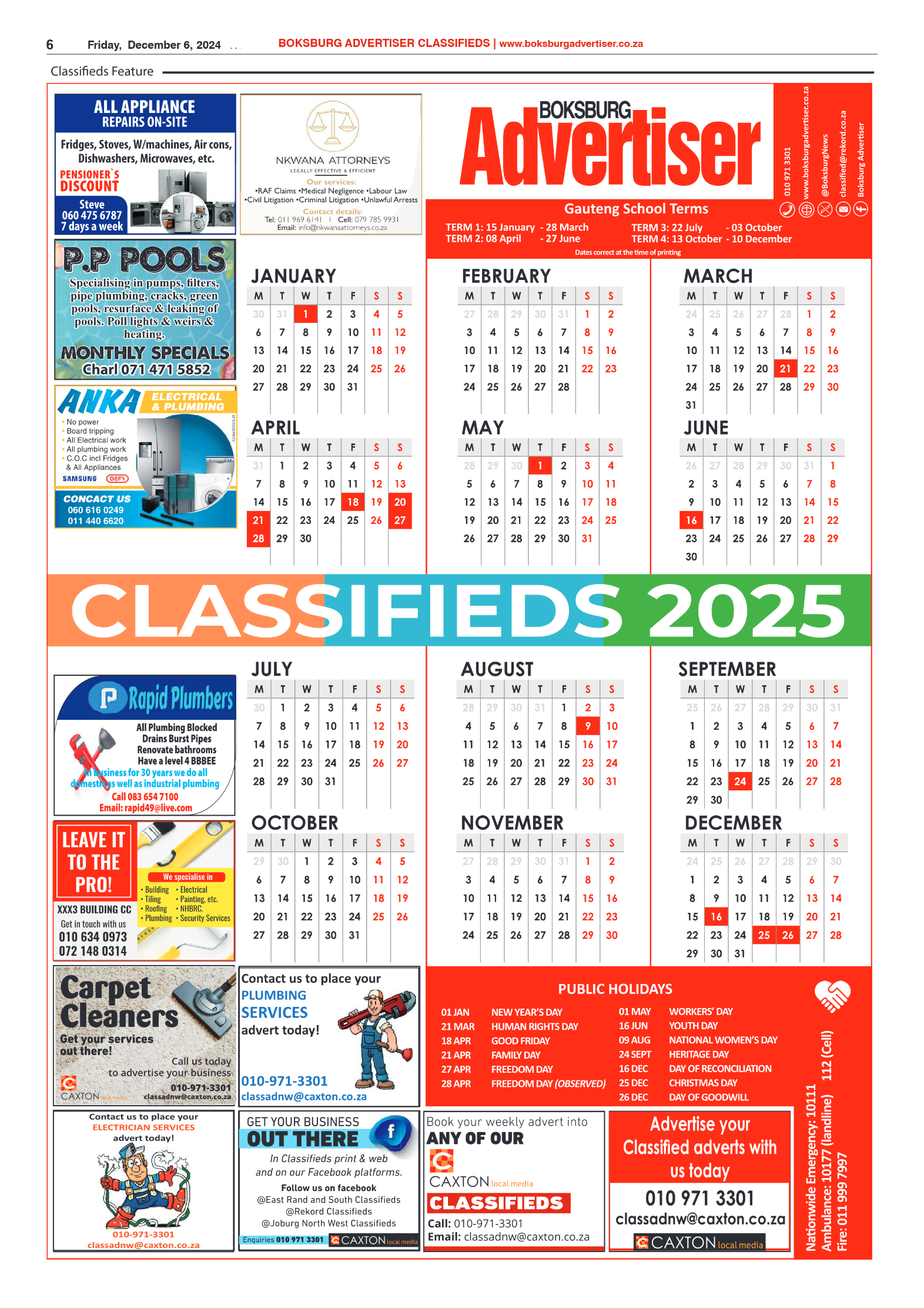 Boksburg Advertiser 6 December 2024 page 6