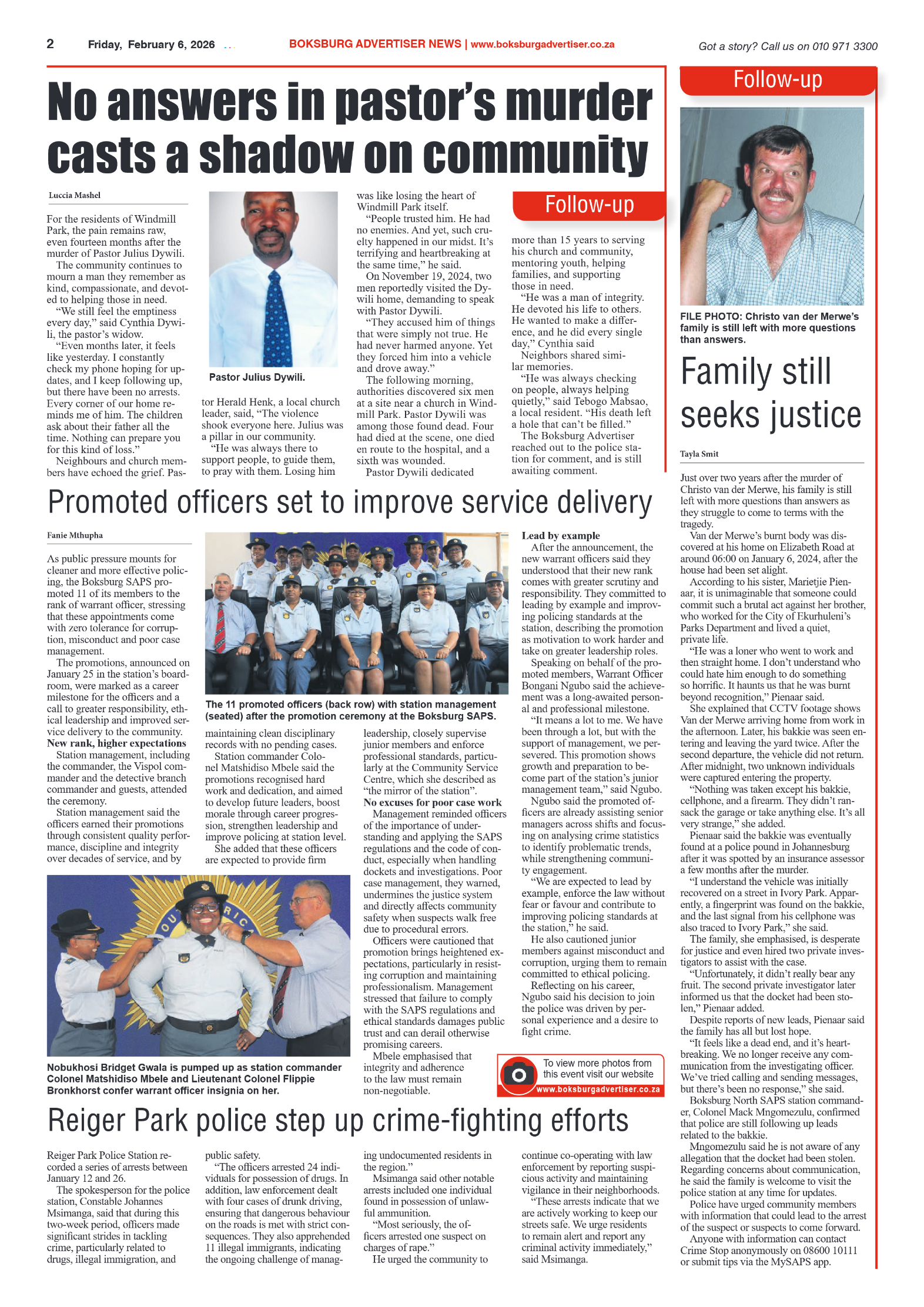 Boksburg Advertiser 6 February 2026 page 2