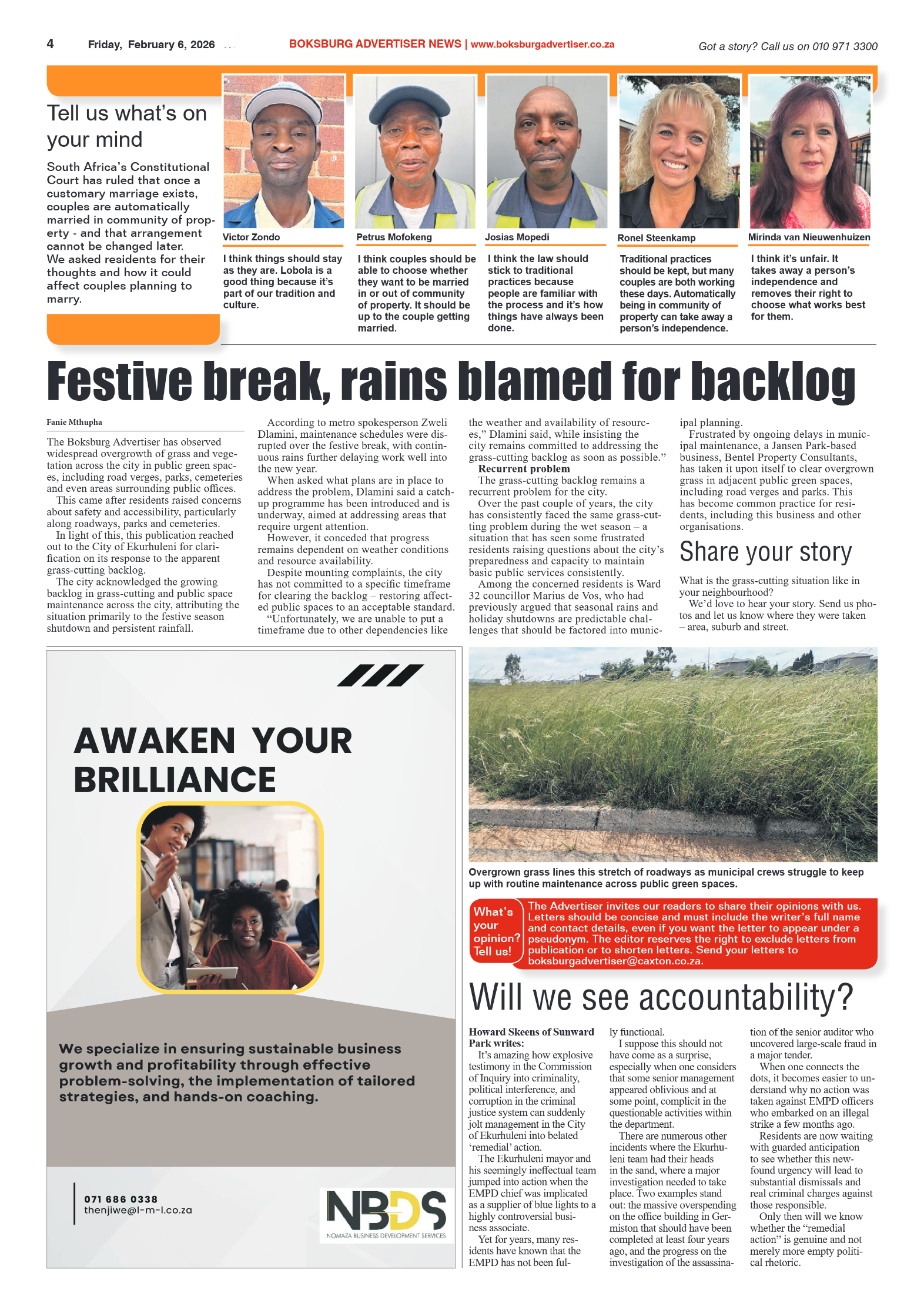 Boksburg Advertiser 6 February 2026 page 4