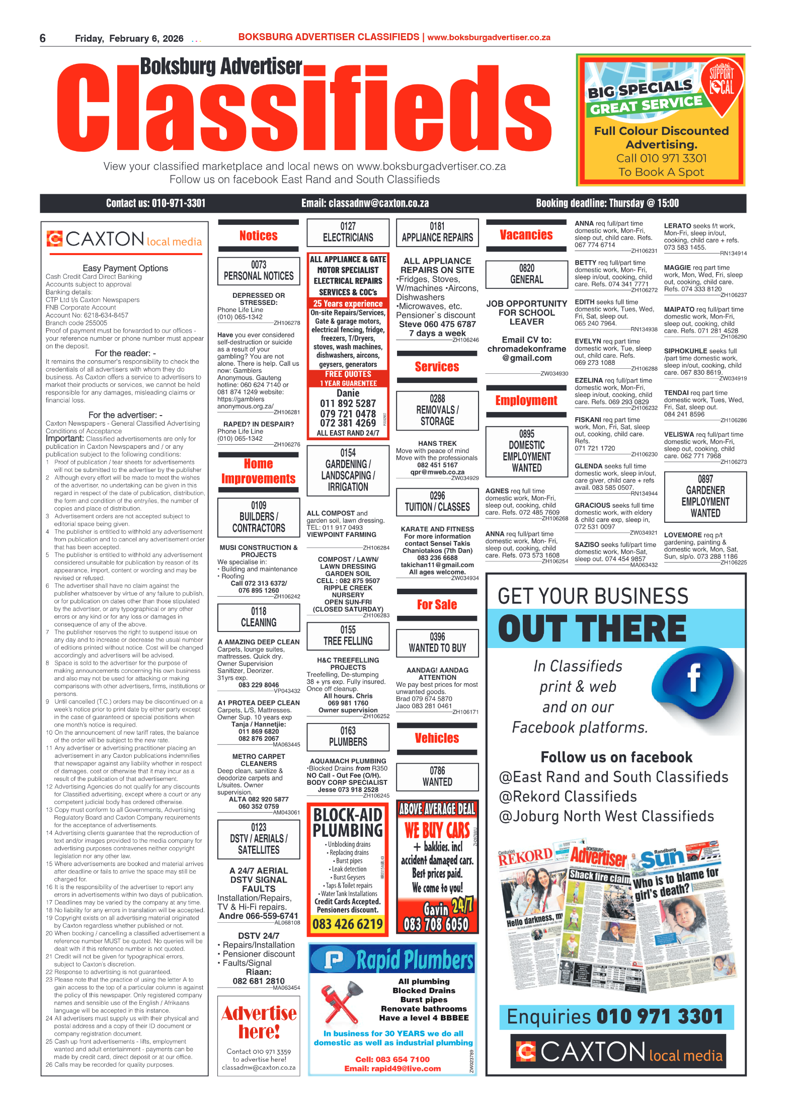 Boksburg Advertiser 6 February 2026 page 6