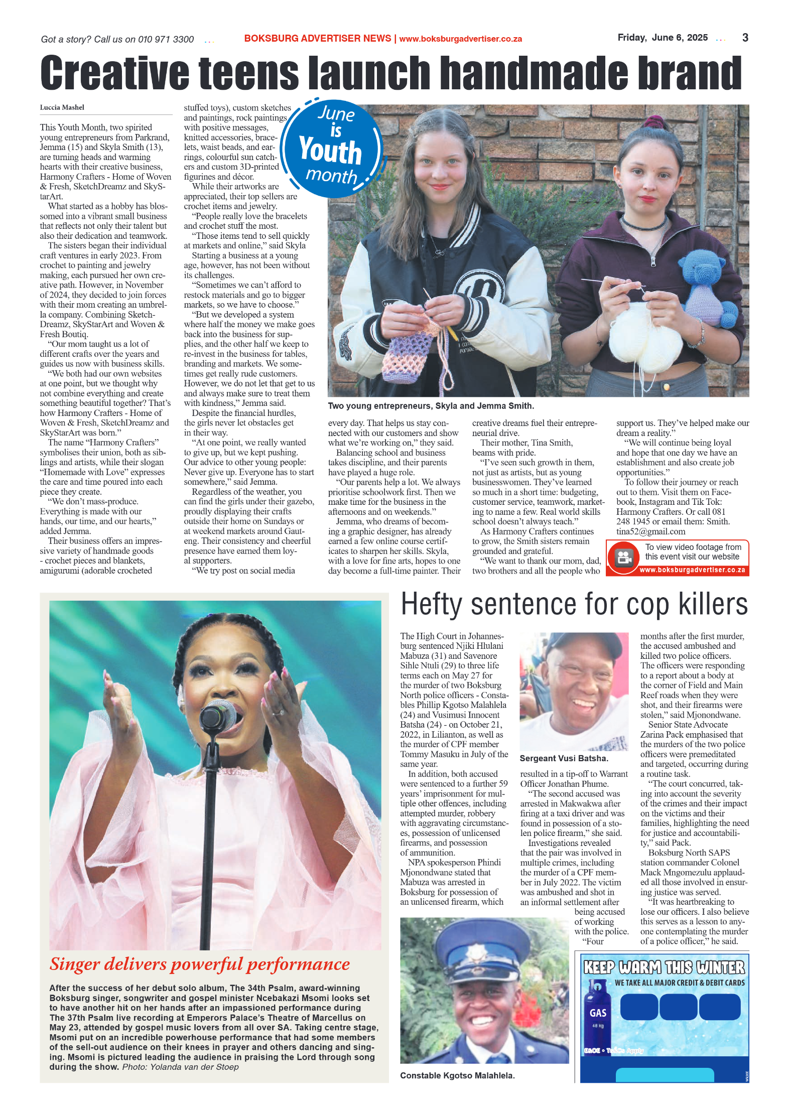 Boksburg Advertiser 6 June 2025 page 3