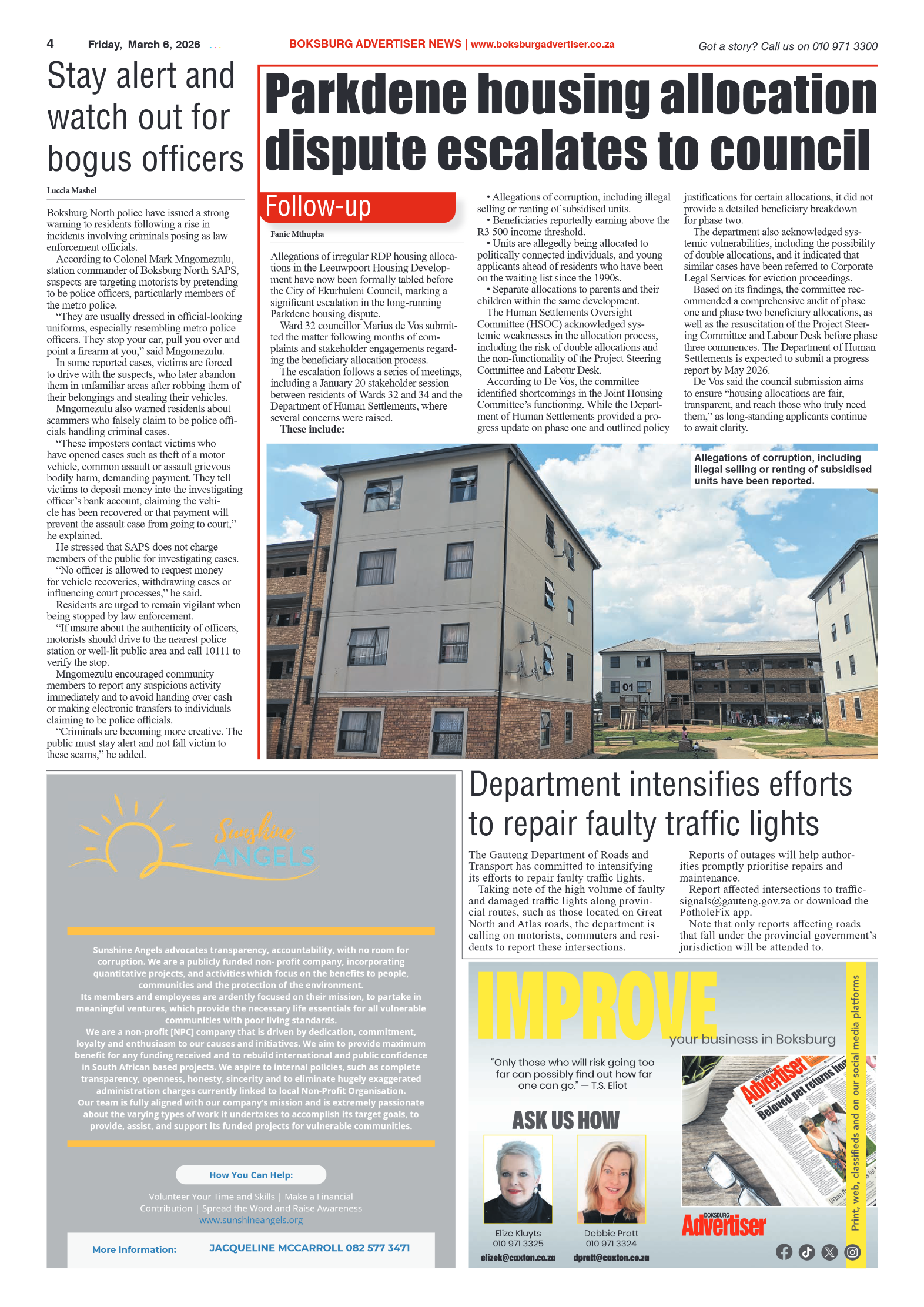 Boksburg Advertiser 6 March 2026 page 4