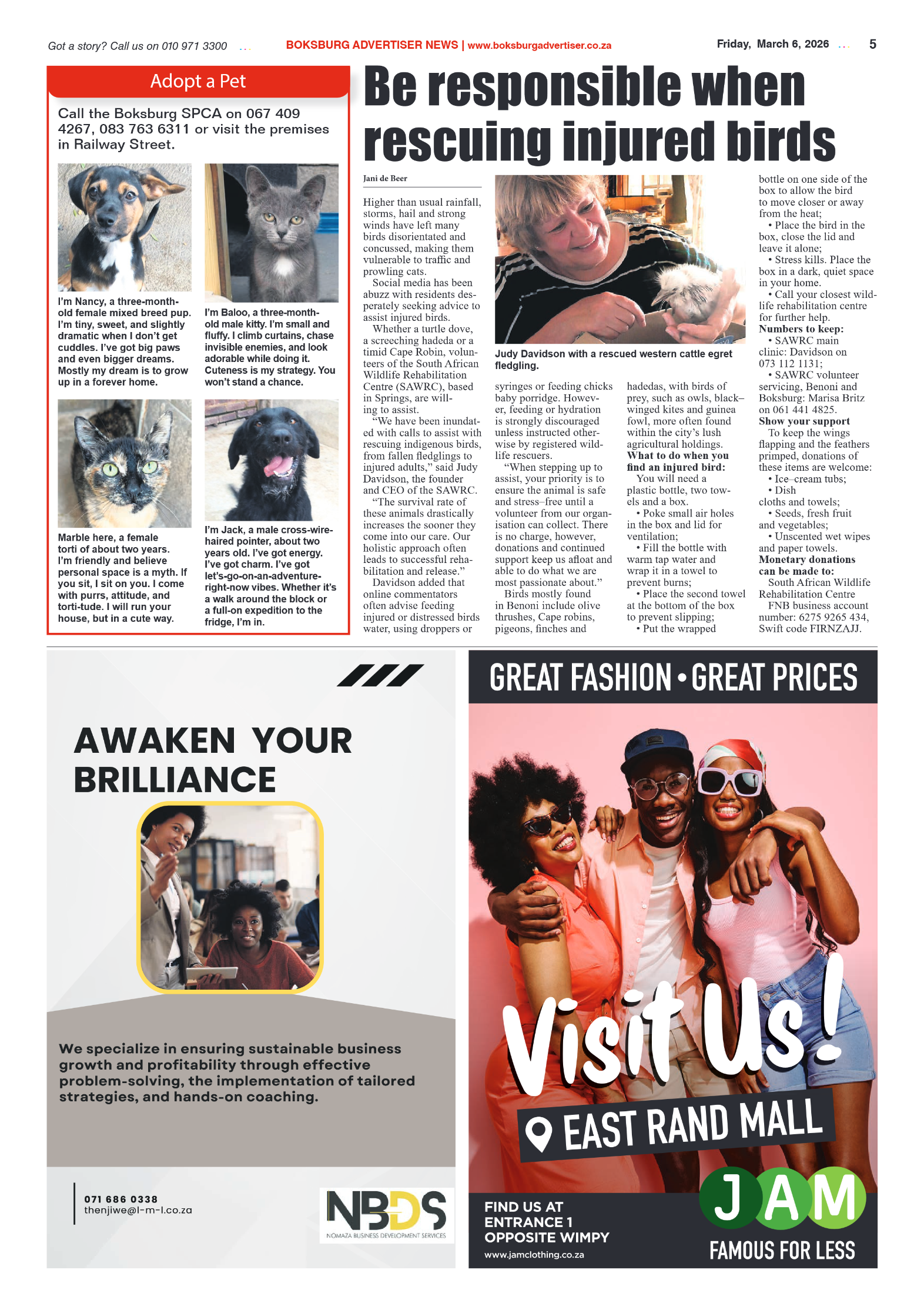 Boksburg Advertiser 6 March 2026 page 5