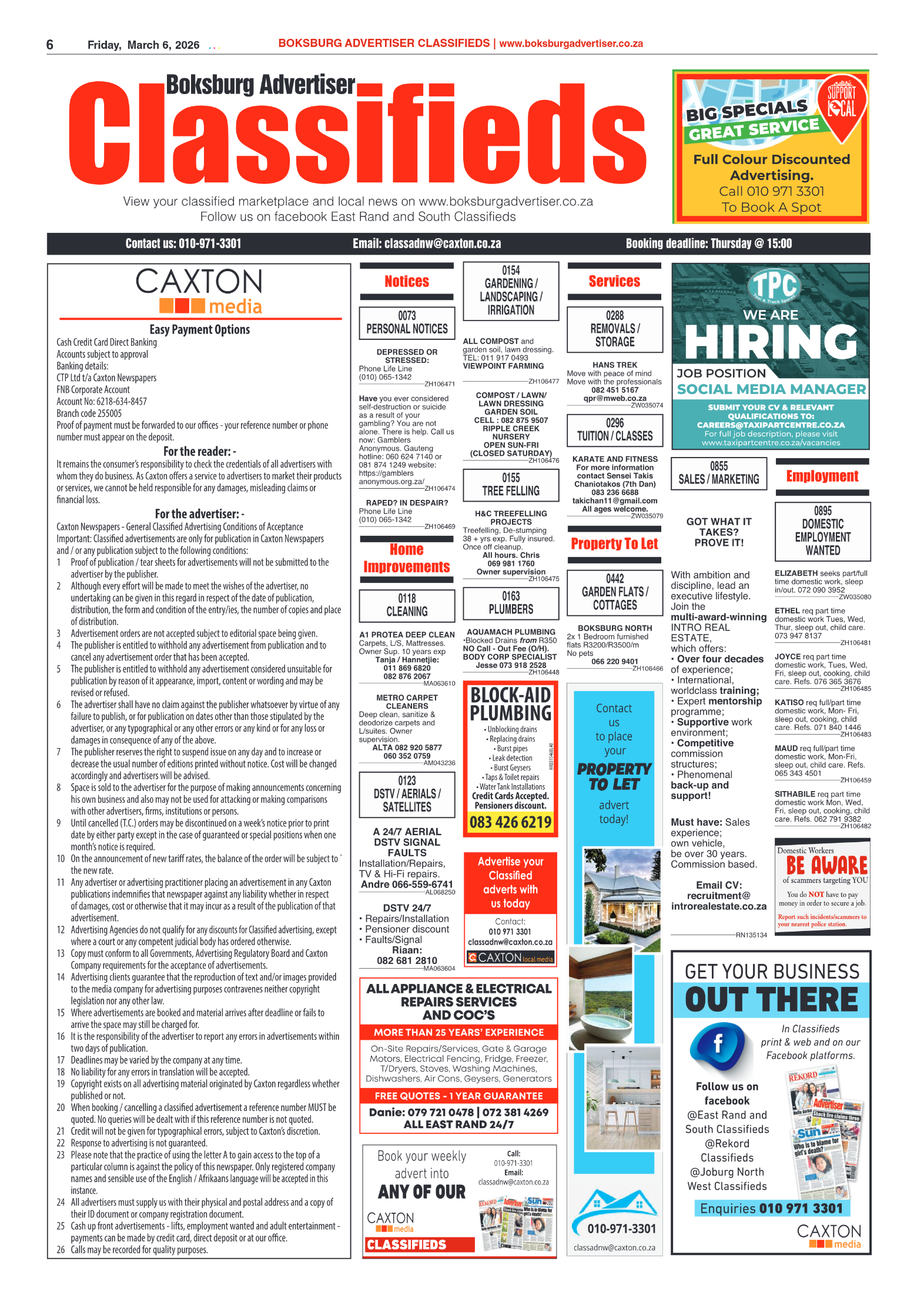 Boksburg Advertiser 6 March 2026 page 6