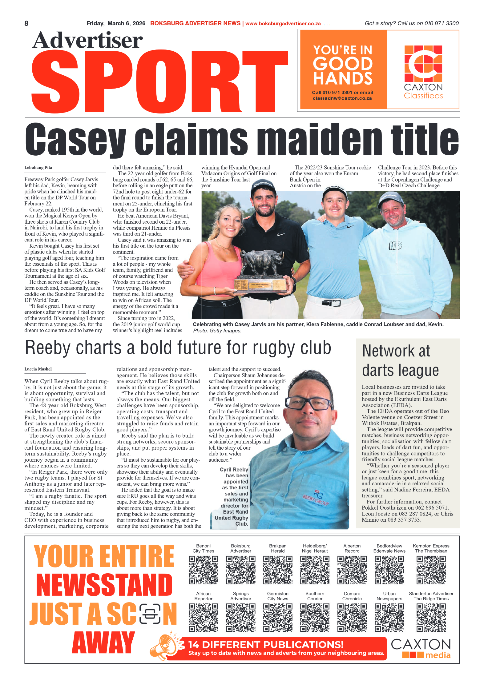 Boksburg Advertiser 6 March 2026 page 8