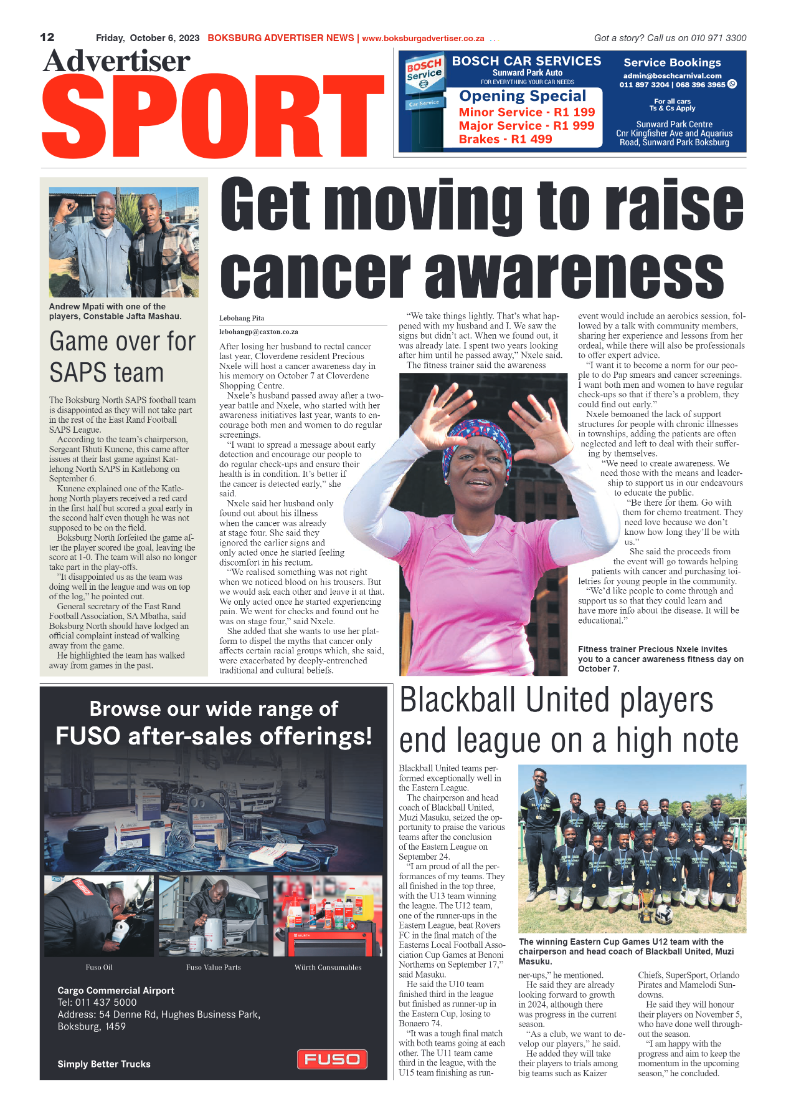 Boksburg Advertiser 6 October 2023 page 12