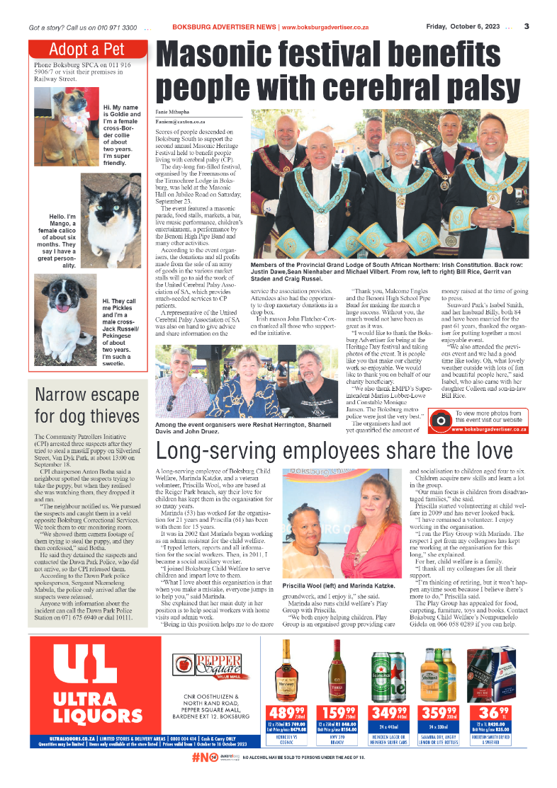 Boksburg Advertiser 6 October 2023 page 3