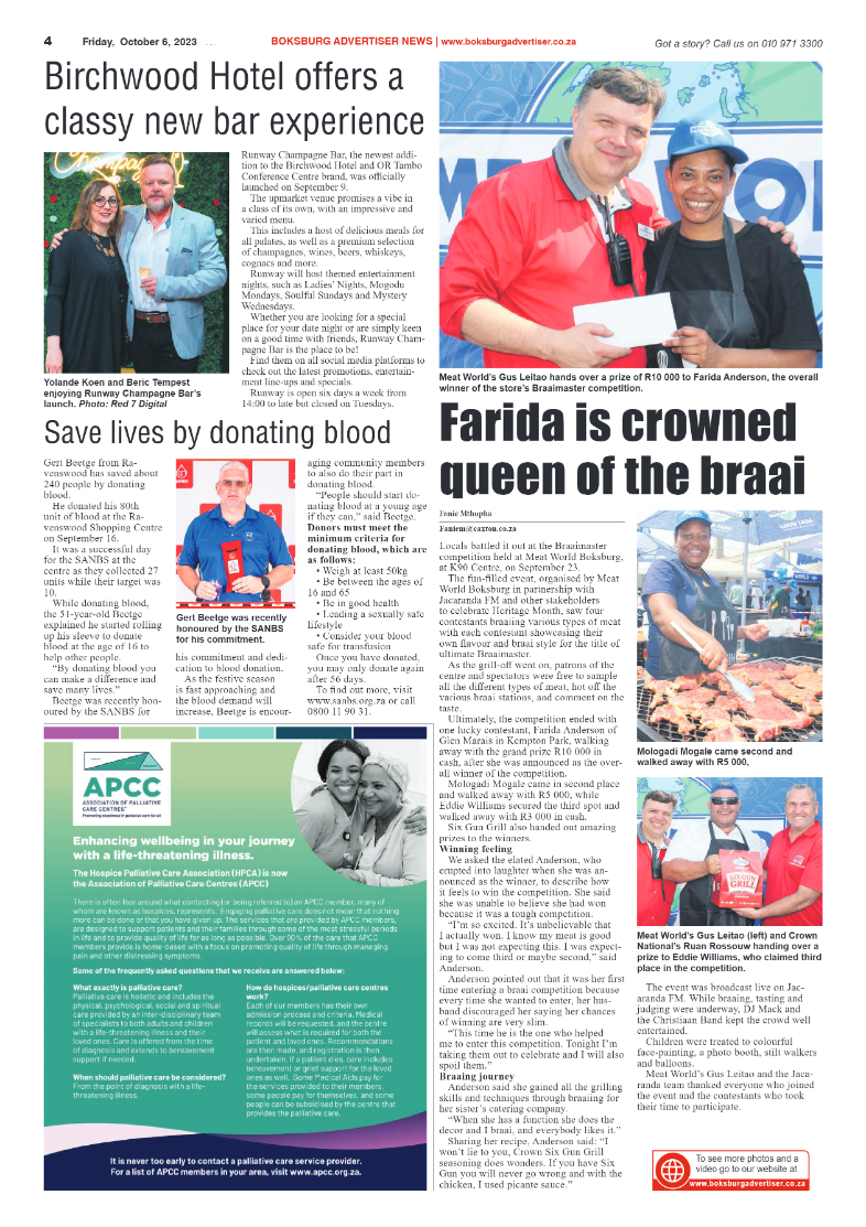 Boksburg Advertiser 6 October 2023 page 4