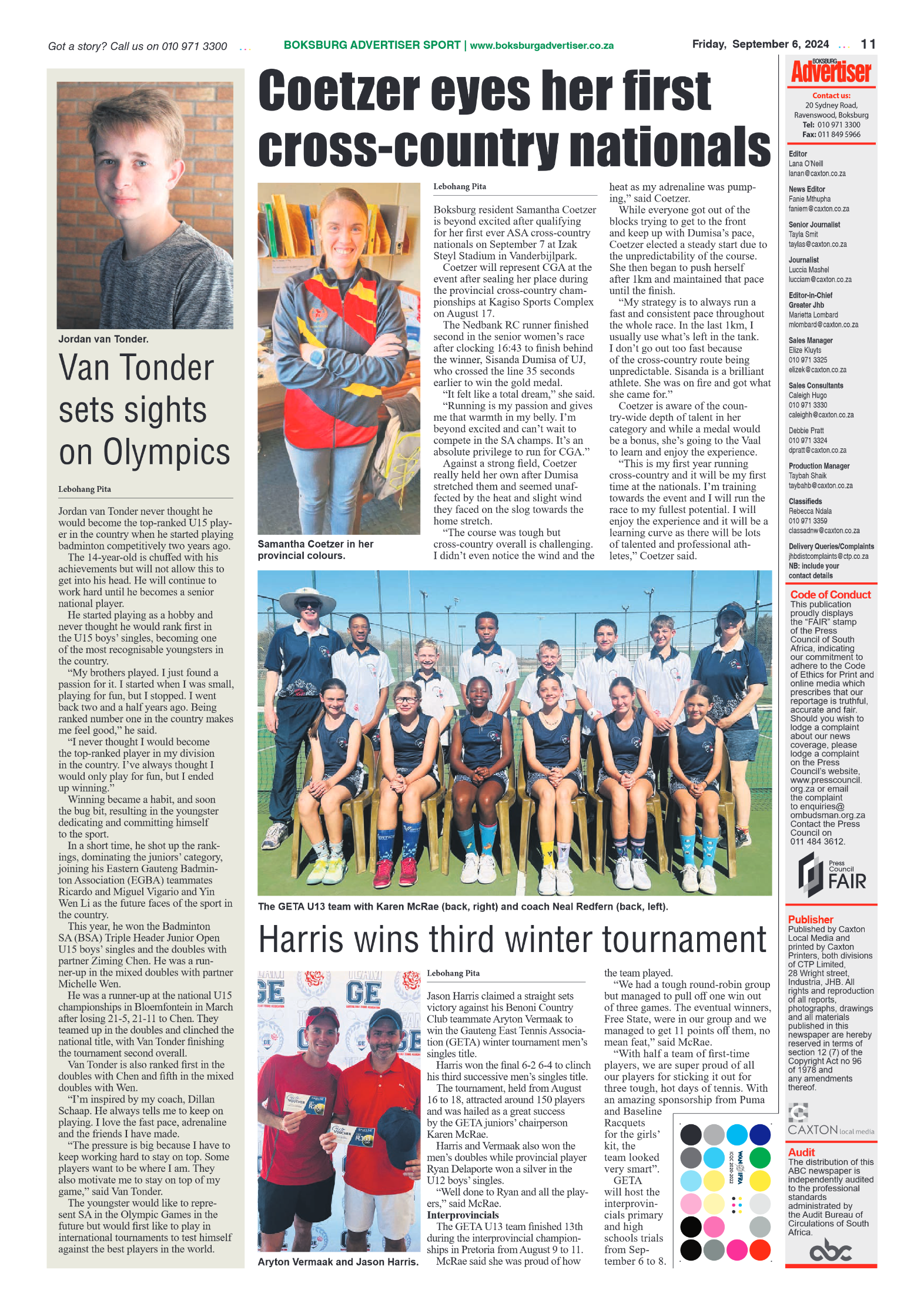 Boksburg Advertiser 6 September 2024 page 11