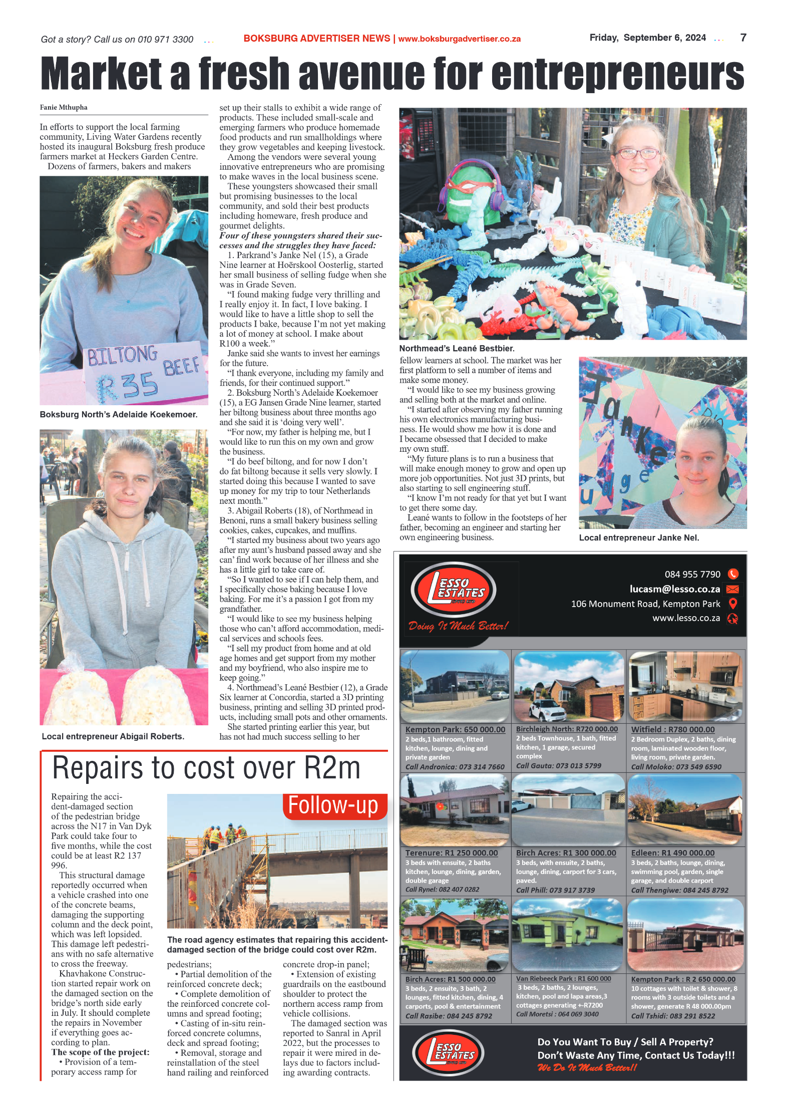 Boksburg Advertiser 6 September 2024 page 7