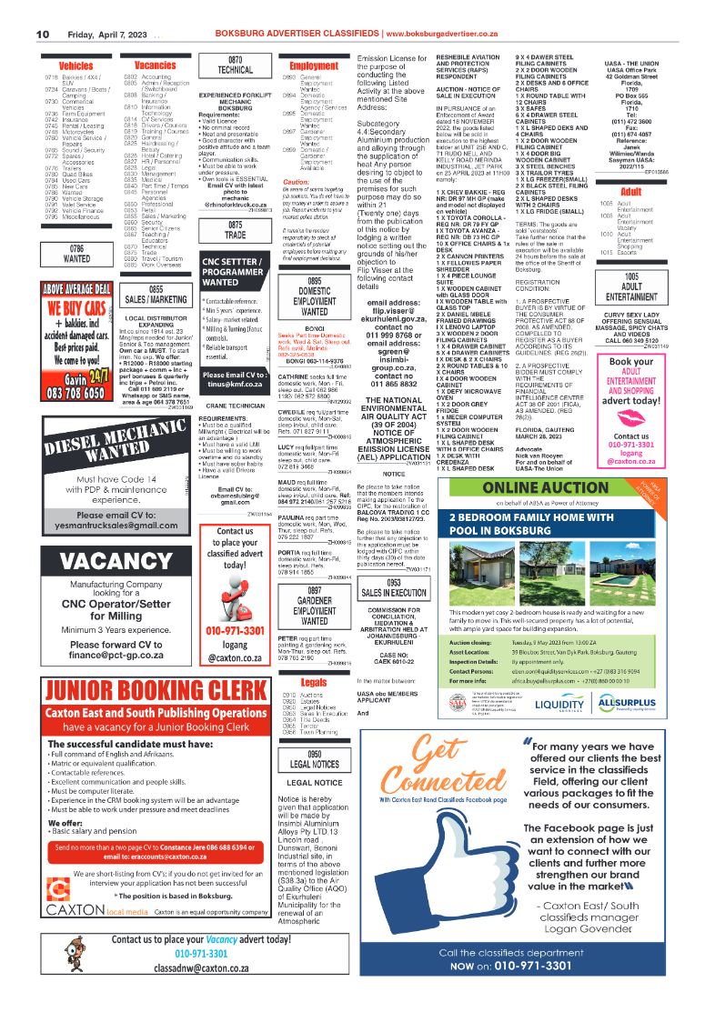 Boksburg Advertiser 7 April 2023 page 10