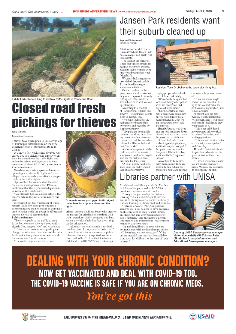 Boksburg Advertiser 7 April 2023 page 5