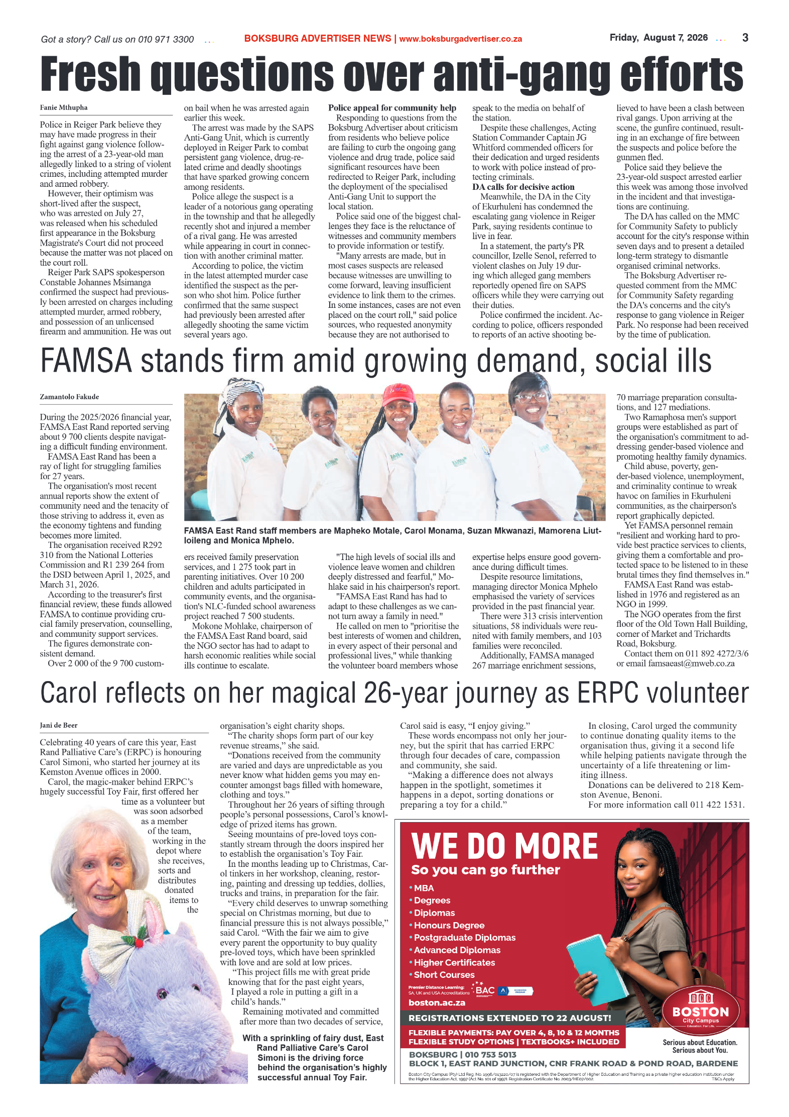 Boksburg Advertiser 7 August 2026 page 5