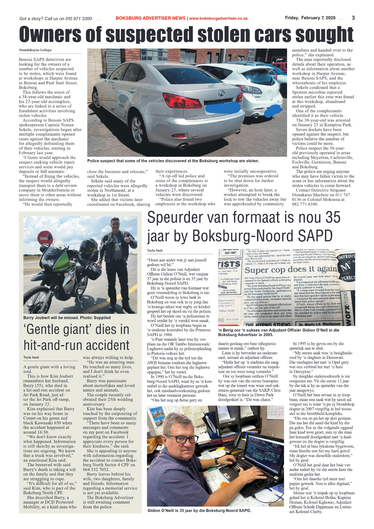 Boksburg Advertiser 7 February 2025 page 3