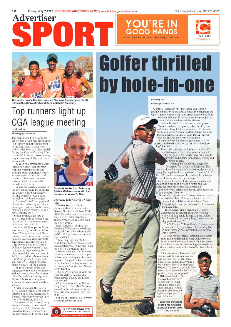 Boksburg Advertiser 7 July 2023 page 12