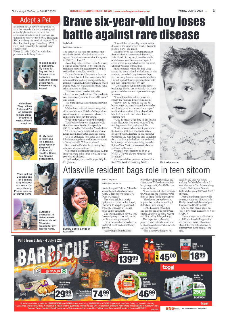 Boksburg Advertiser 7 July 2023 page 3