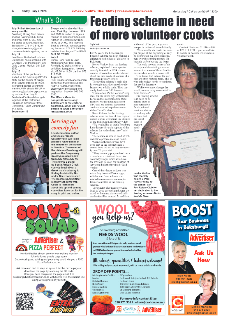 Boksburg Advertiser 7 July 2023 page 6