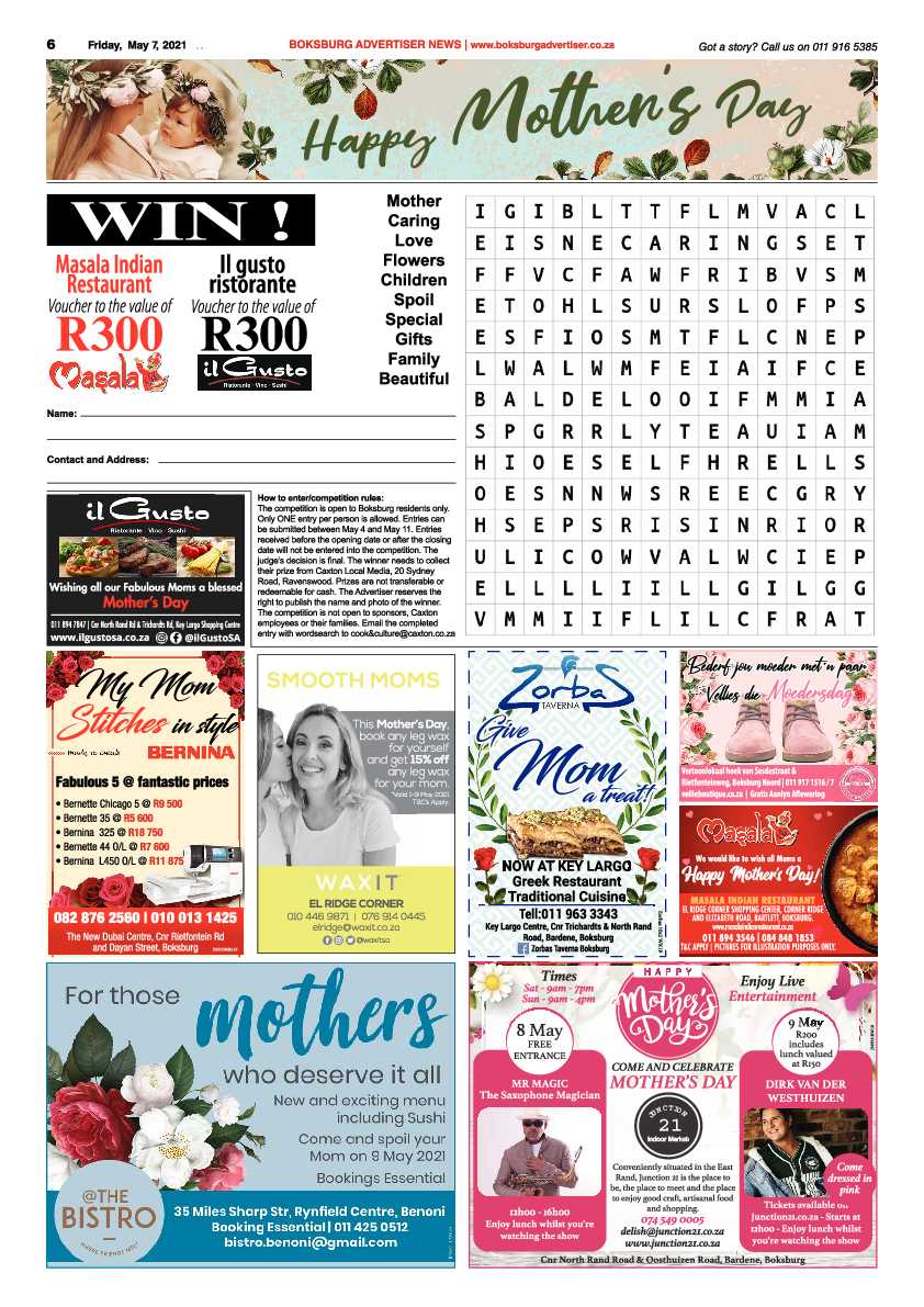 Boksburg Advertiser 7 May 2021 page 6