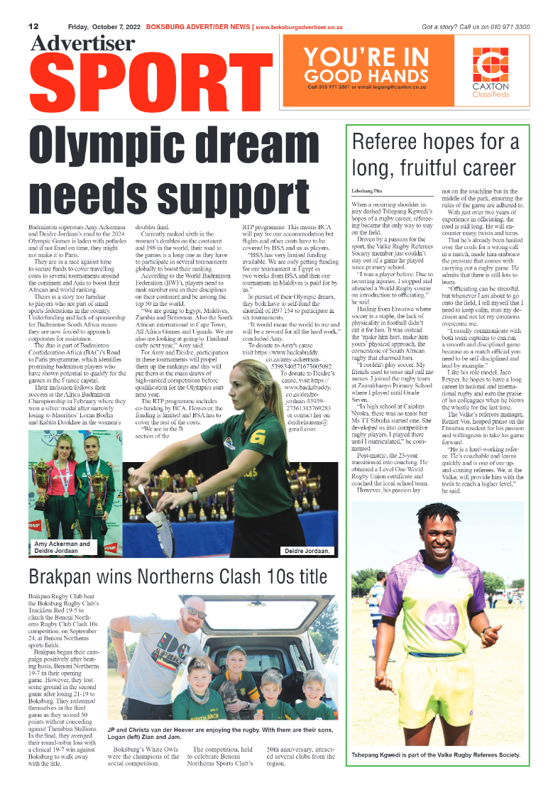 Boksburg Advertiser 7 October 2022 page 12