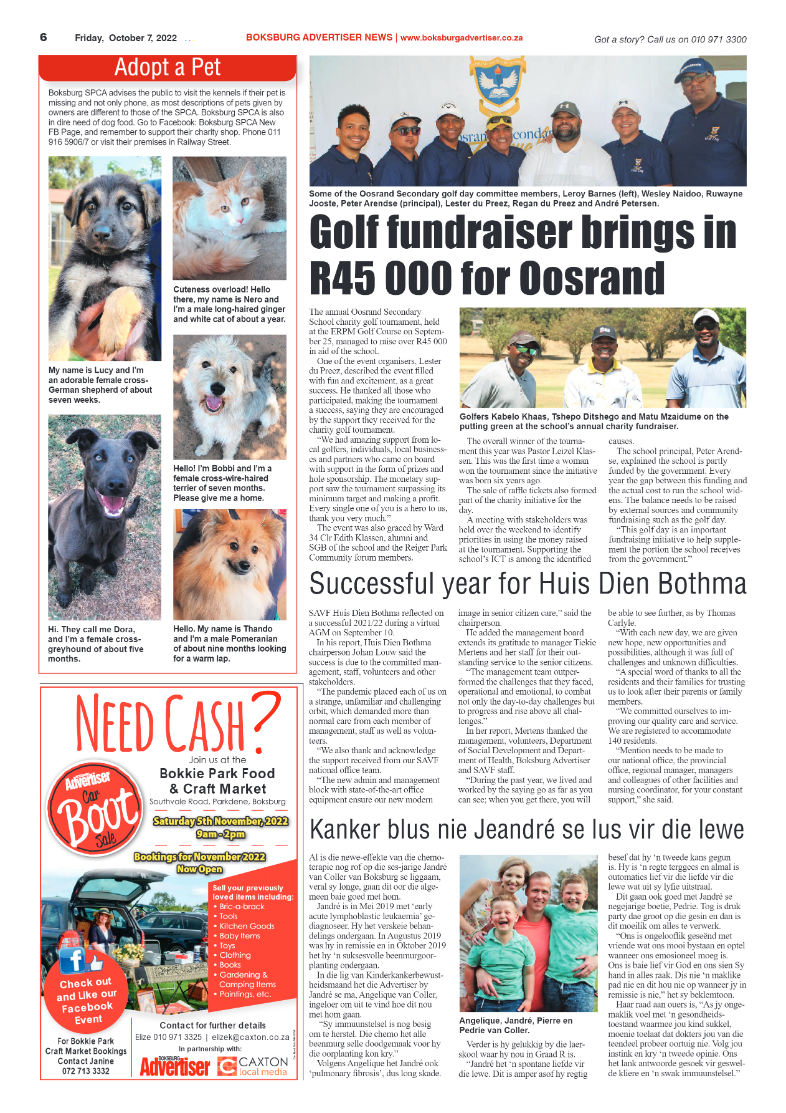 Boksburg Advertiser 7 October 2022 page 6