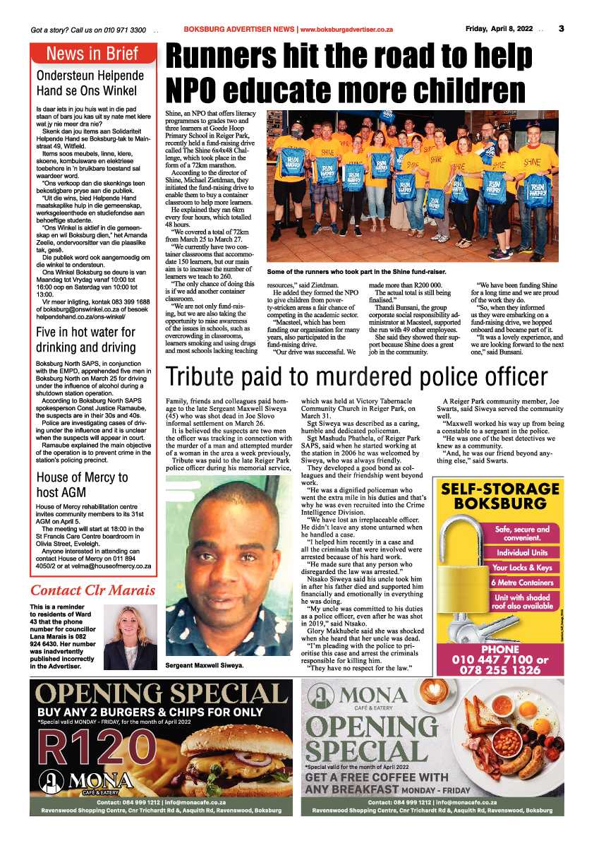 Boksburg Advertiser 8 April 2022 page 3