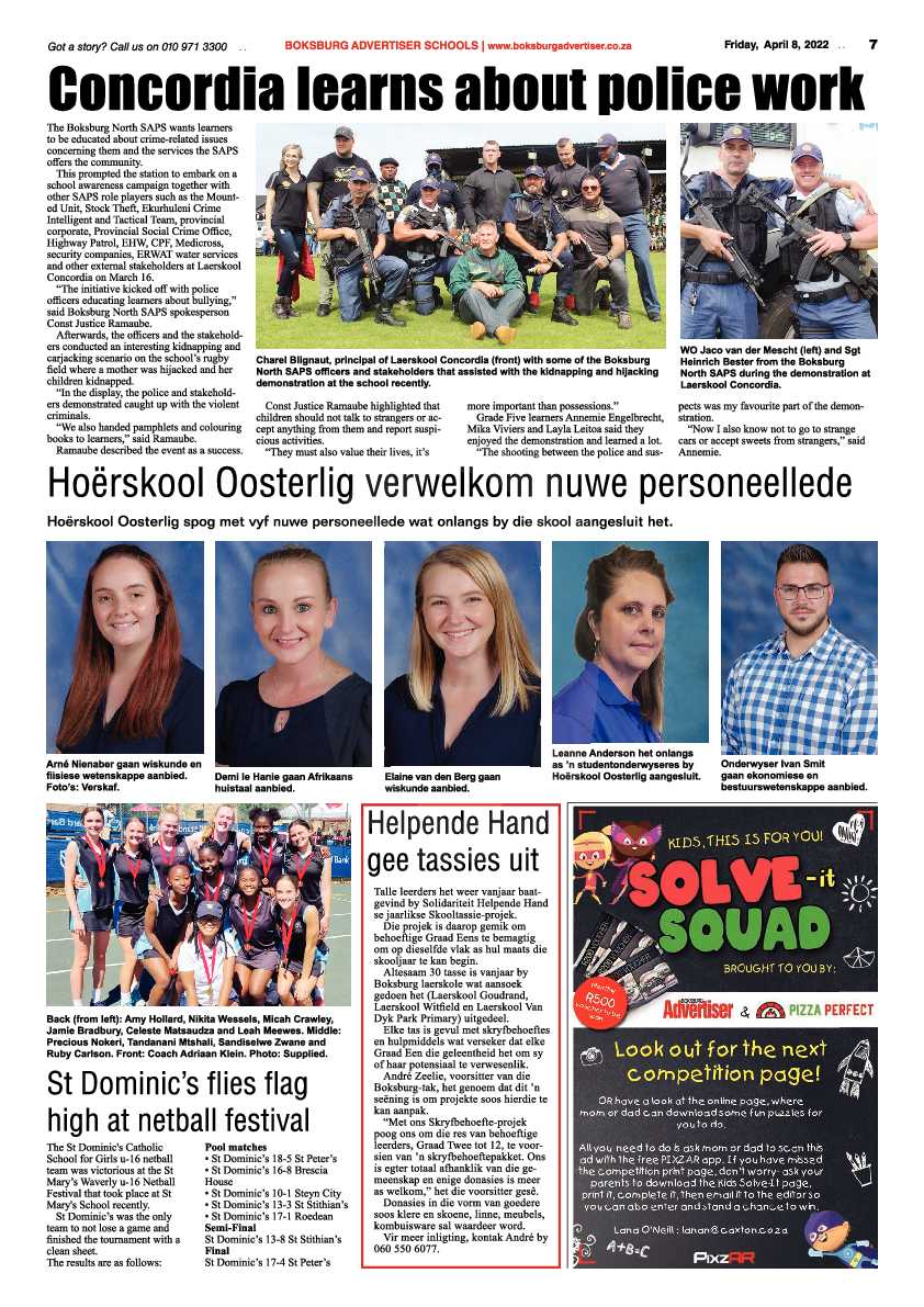 Boksburg Advertiser 8 April 2022 page 7