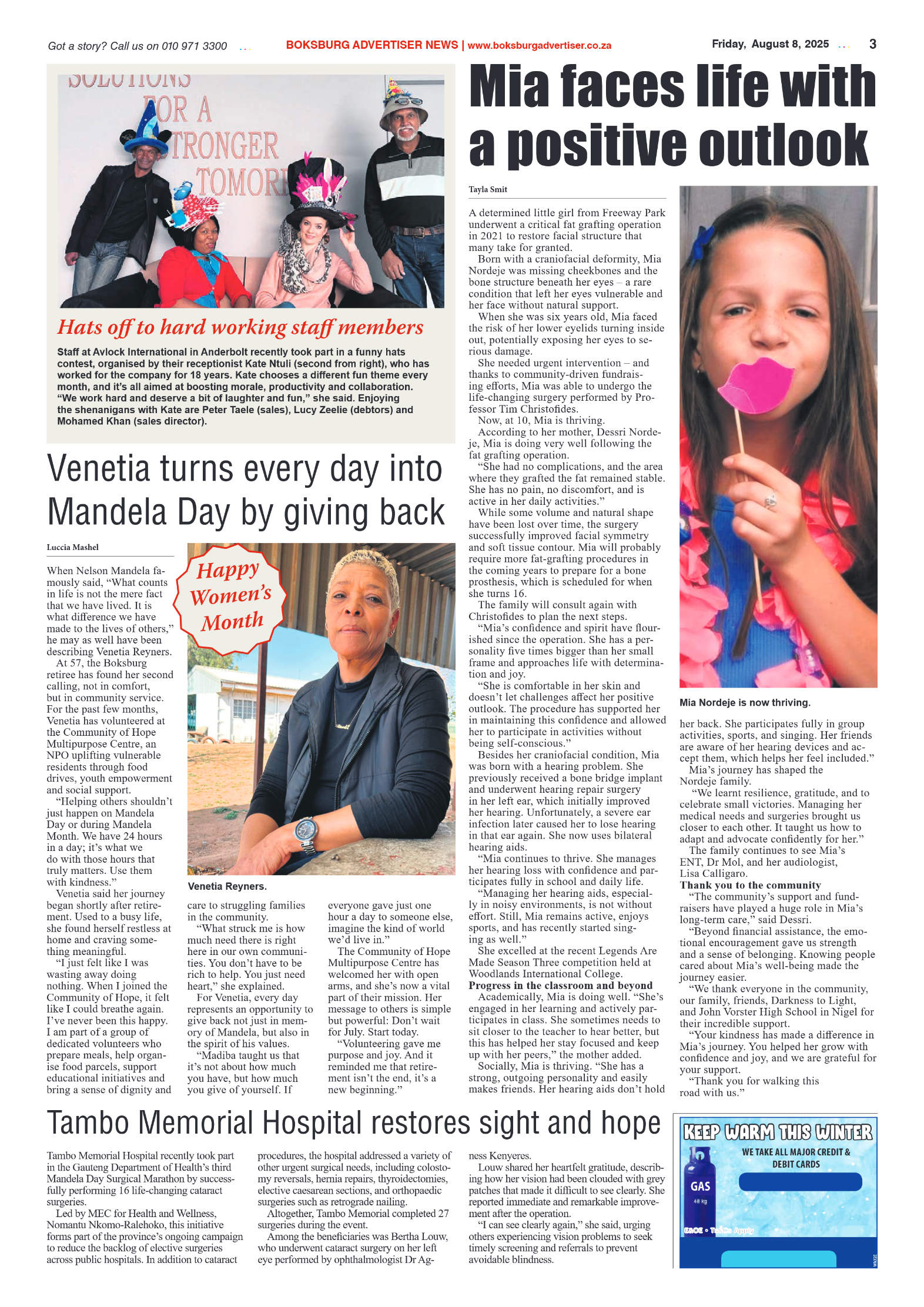 Boksburg Advertiser 8 August 2025 page 3