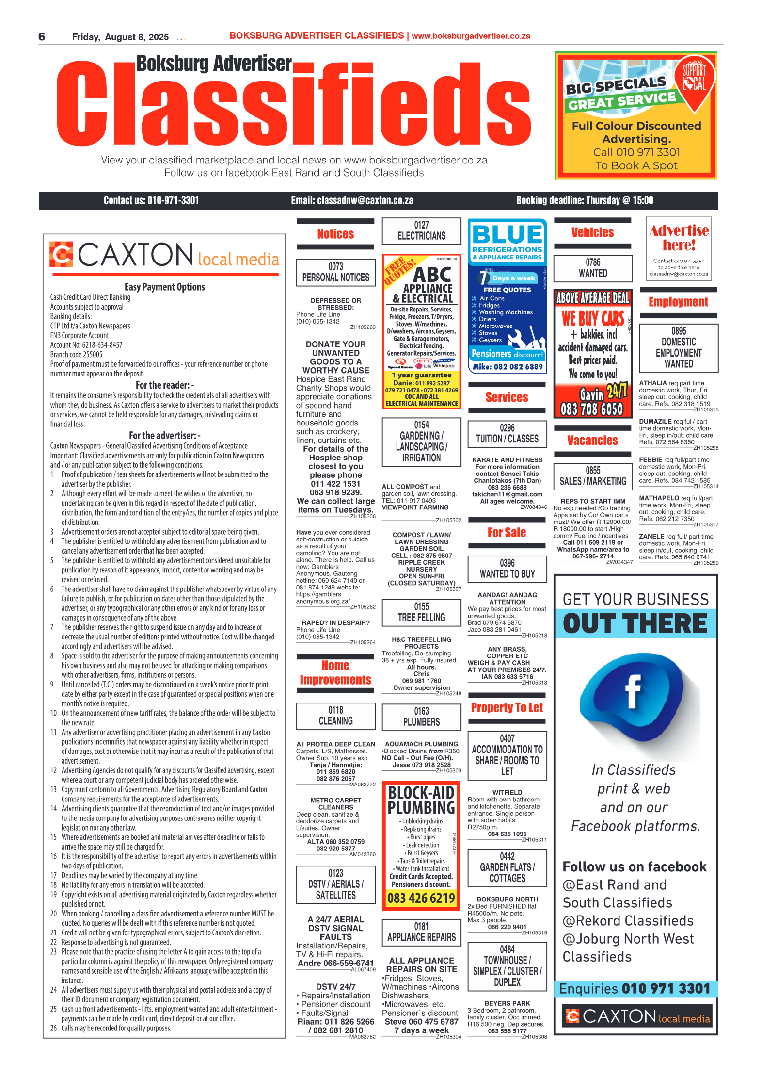 Boksburg Advertiser 8 August 2025 page 6