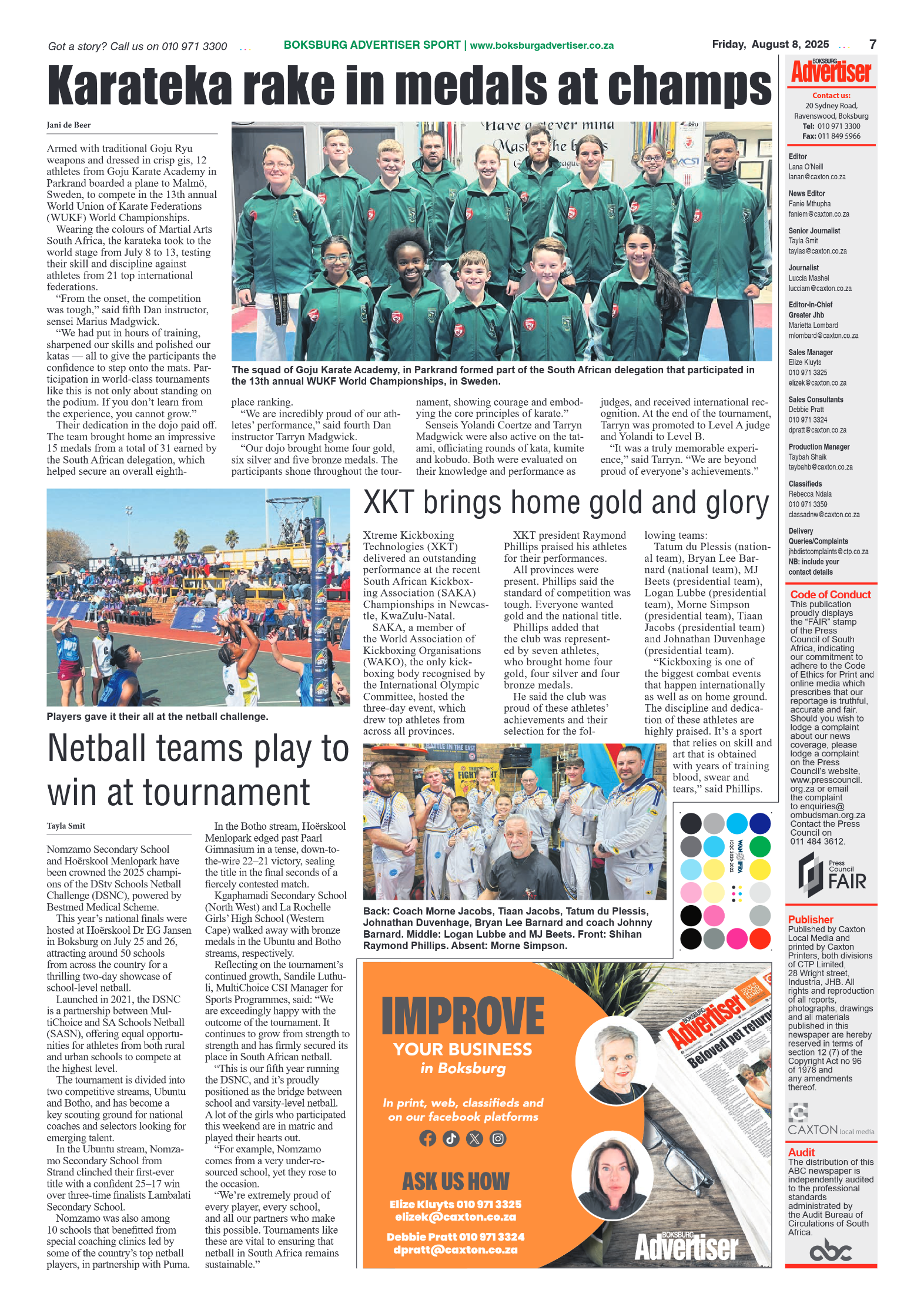 Boksburg Advertiser 8 August 2025 page 7
