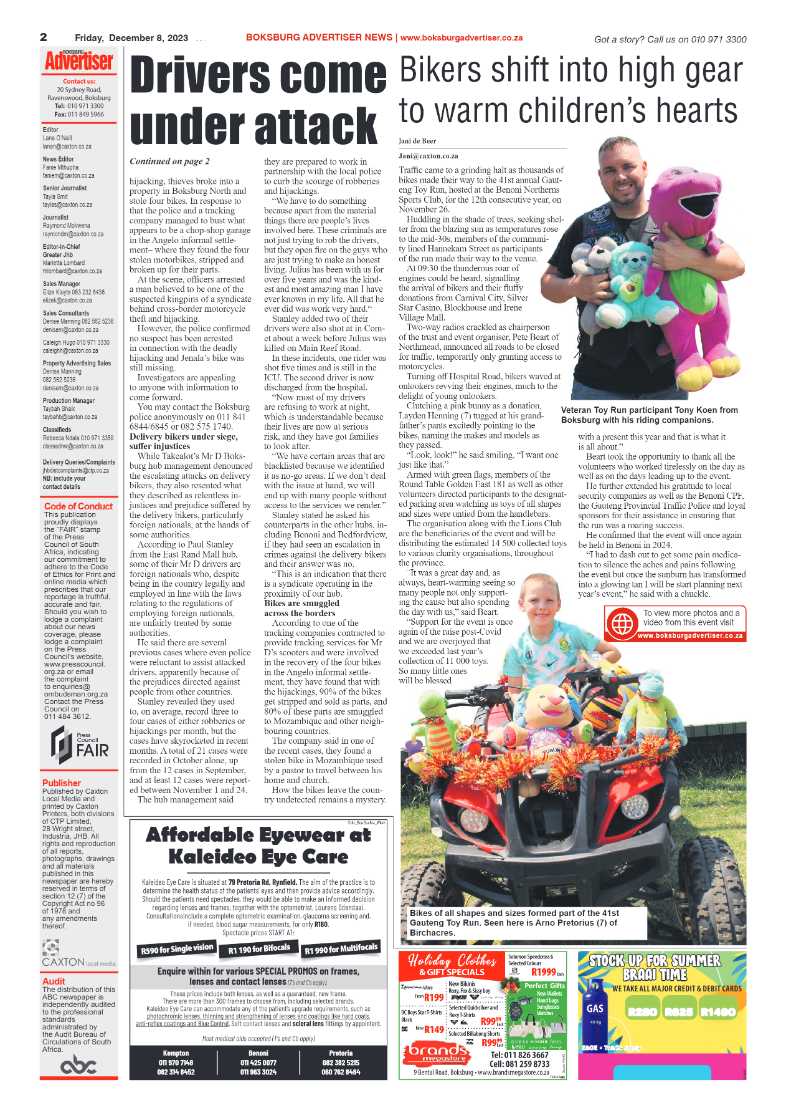 Boksburg Advertiser 8 December 2023 page 2