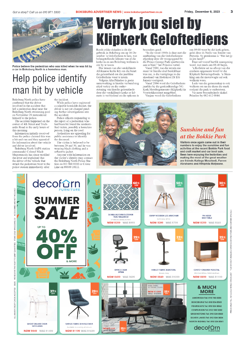 Boksburg Advertiser 8 December 2023 page 3