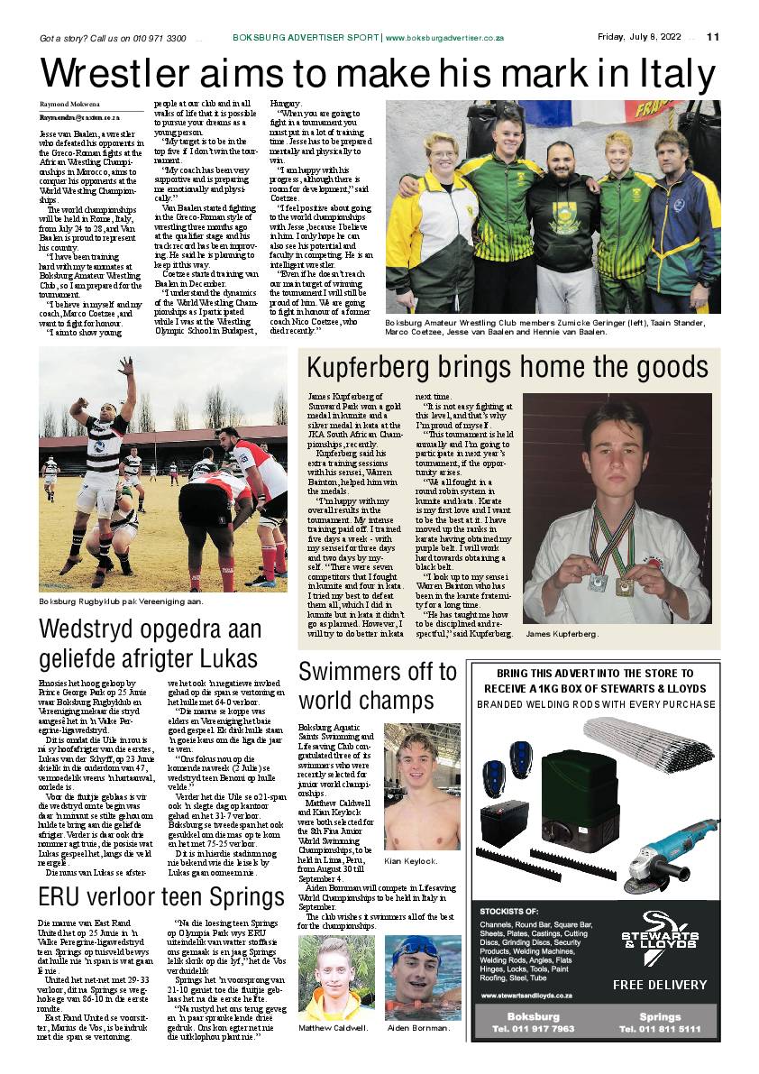 Boksburg Advertiser 8 July 2022 page 11