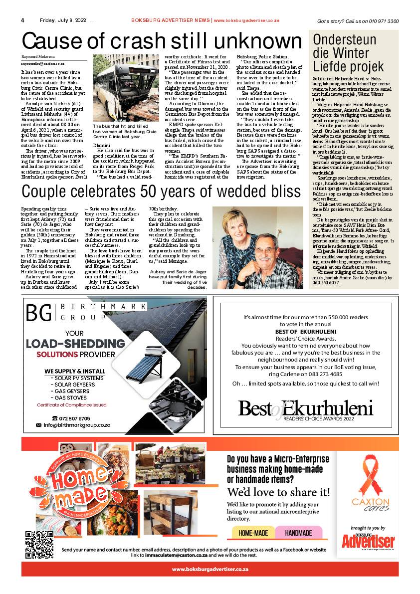 Boksburg Advertiser 8 July 2022 page 4