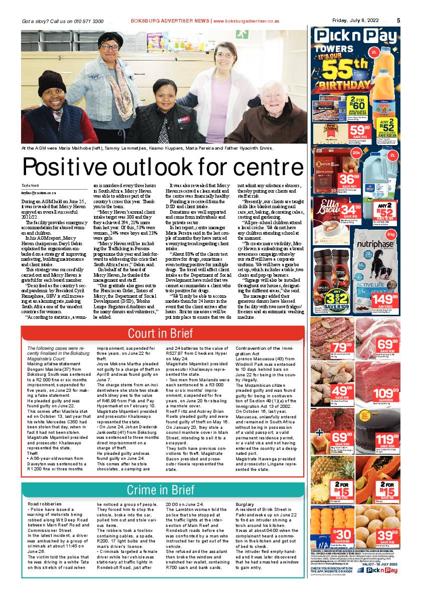 Boksburg Advertiser 8 July 2022 page 5