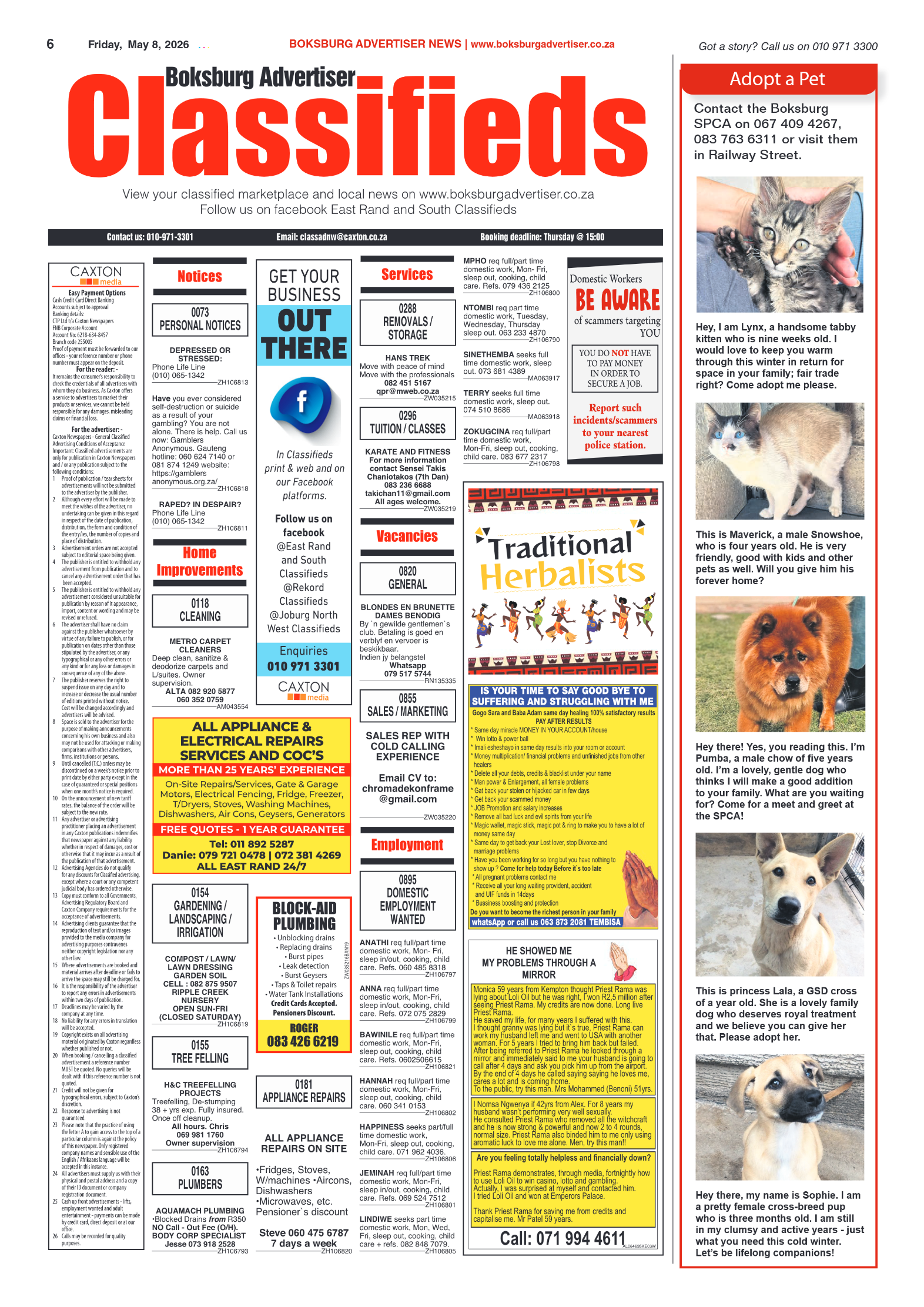 Boksburg Advertiser 8 May 2026 page 6